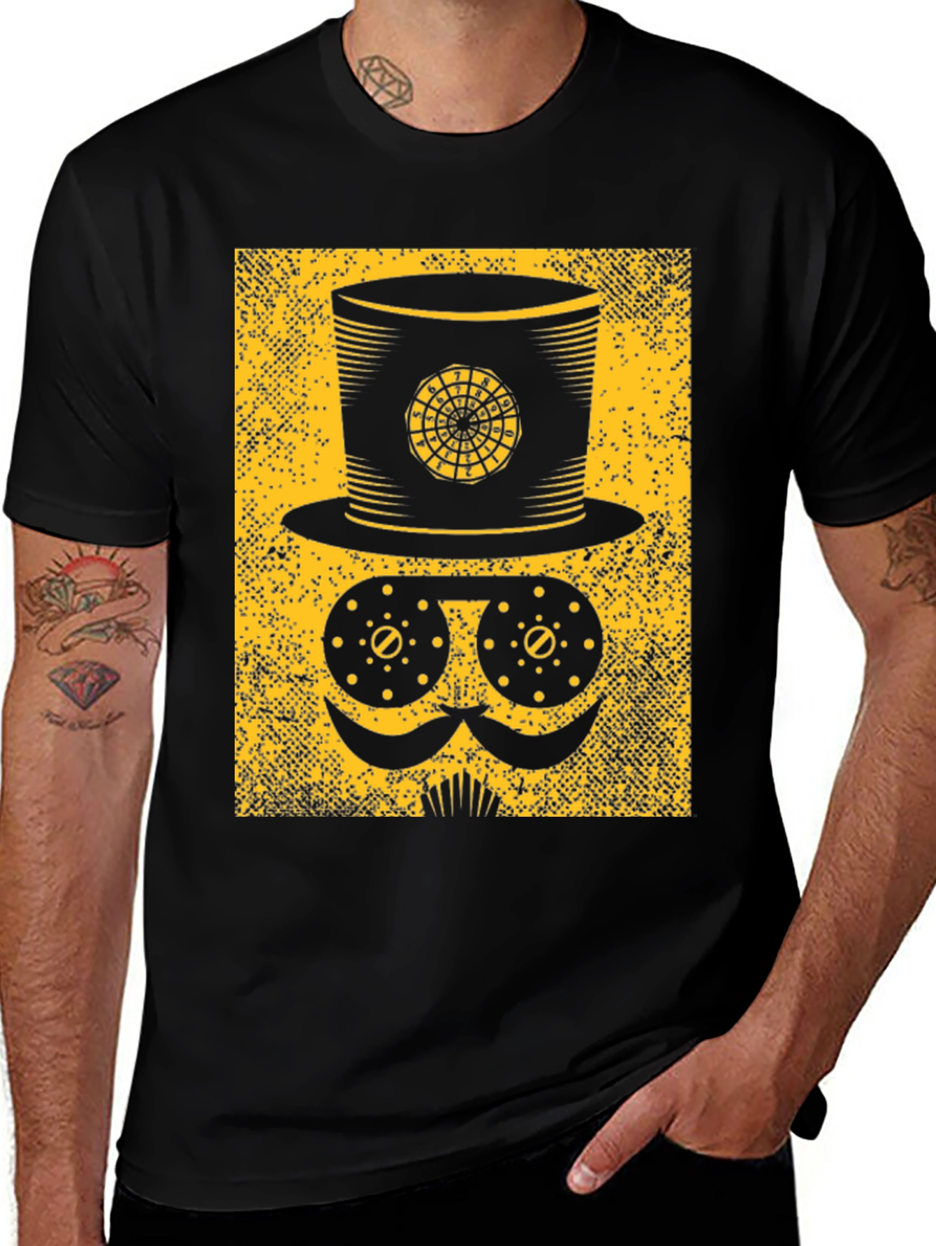 Steampunk Top Hat T-Shirt - Quirky Graphic Tee