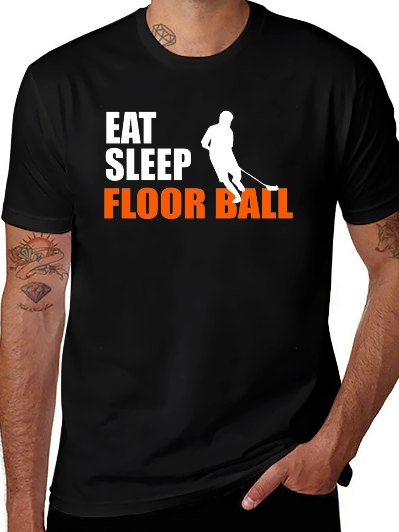 Variant 9 of Eat Sleep Floorball T-Shirt