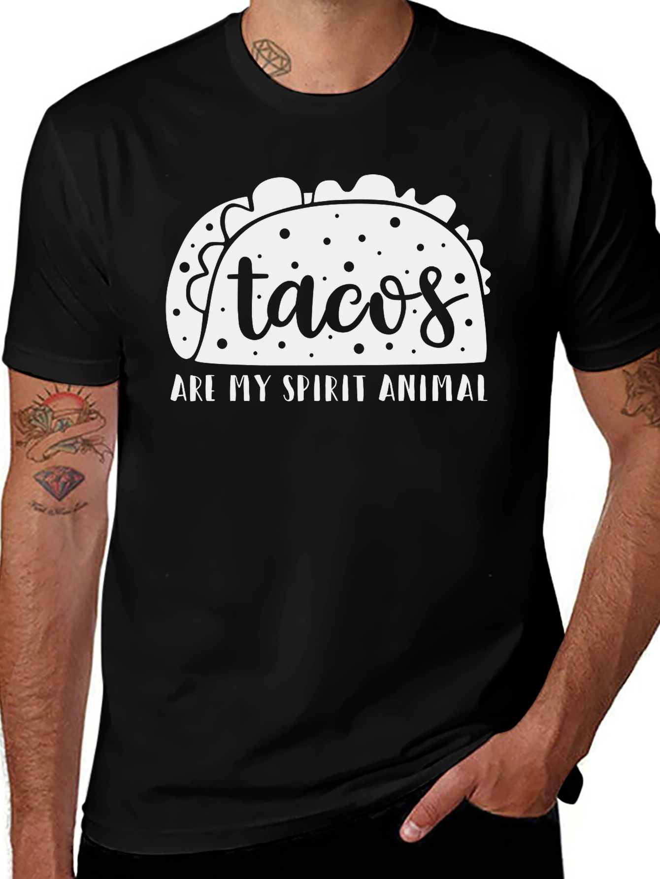 Variant 26 of Tacos Are My Spirit Animal Graphic Tee
