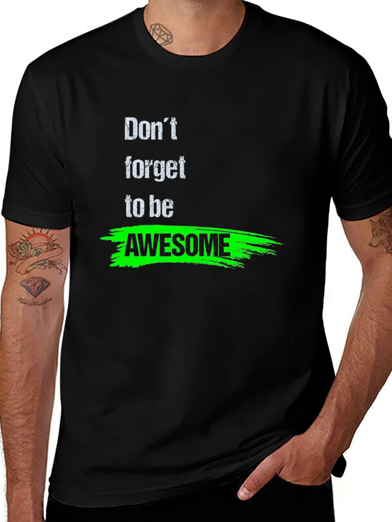 Variant 4 of Don't Forget to Be Awesome Black T-Shirt