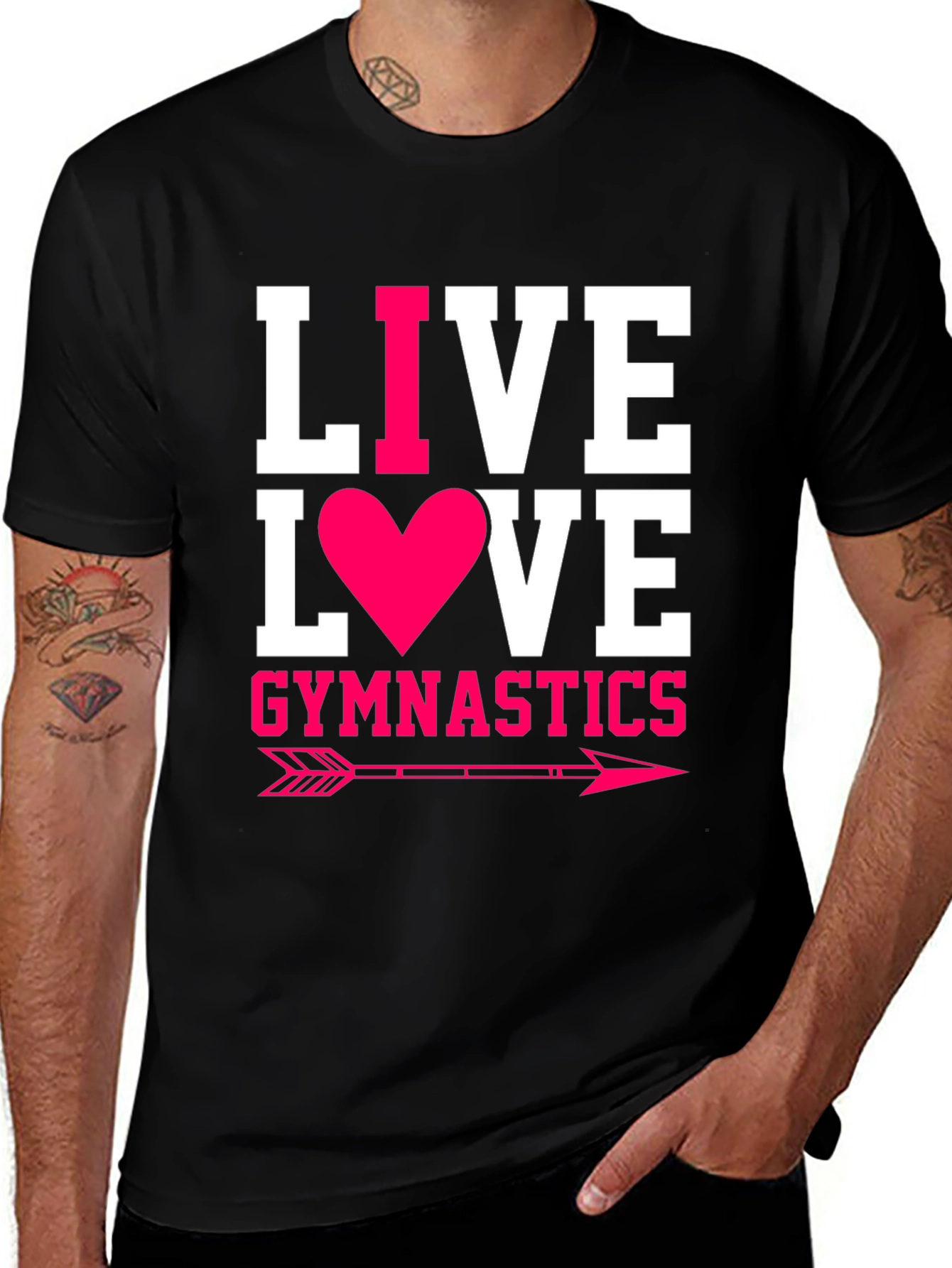 Variant 14 of Live Love Gymnastics Graphic Tee