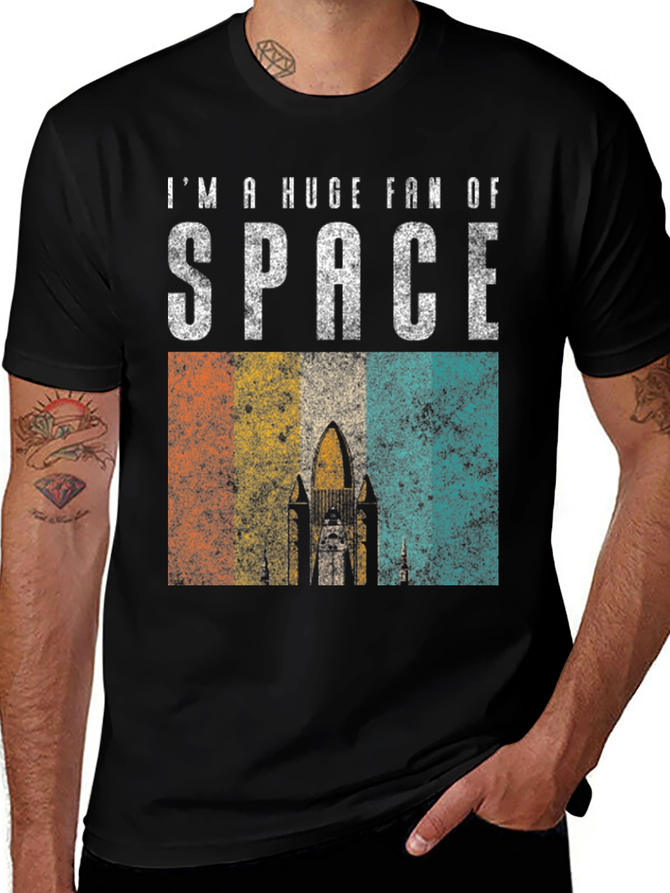 Variant 28 of Retro Space Fan T-Shirt - Vintage Style