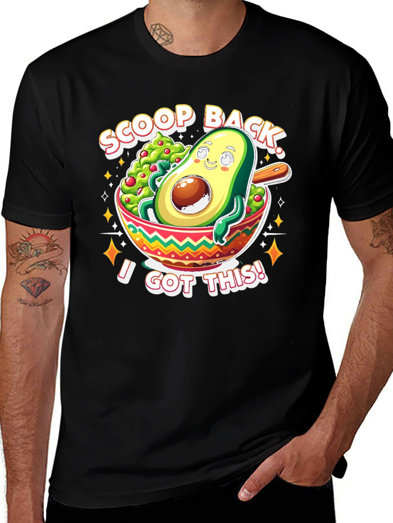 Variant 28 of Scoop Back Avocado Graphic T-Shirt