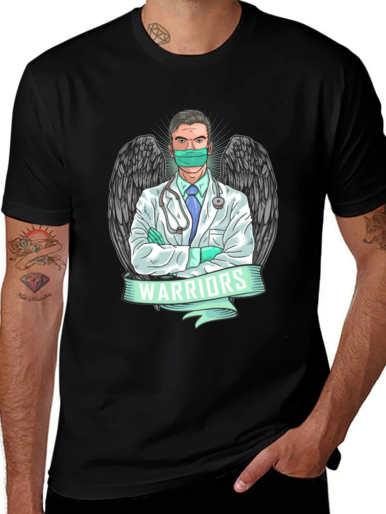 Variant 16 of Heroic Doctor T-Shirt - Medical Warrior Apparel