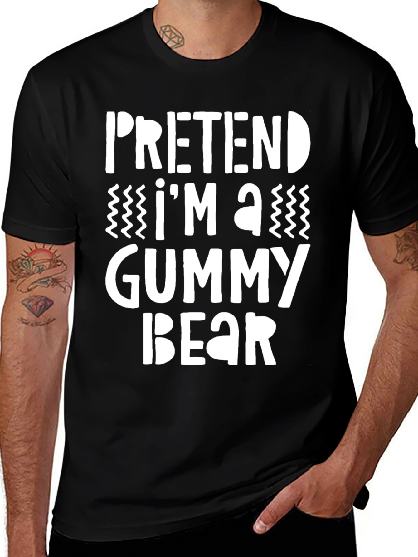 Variant 3 of Funny Gummy Bear T-Shirt, Pretend I'm A Gummy Bear