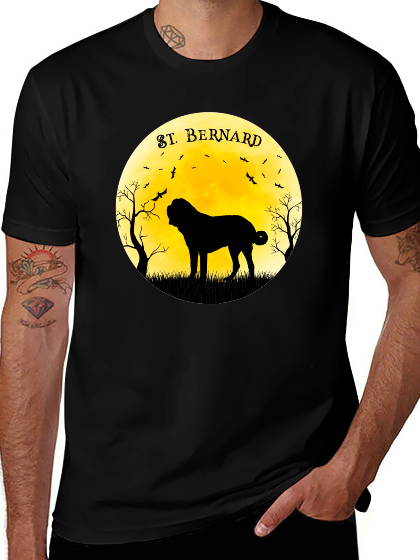Variant 17 of St. Bernard Silhouette T-Shirt