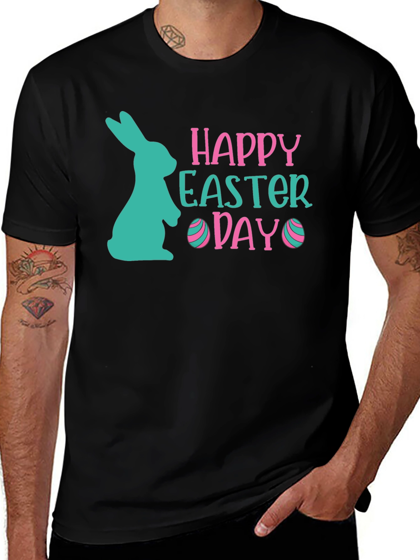 Happy Easter Day T-Shirt Bunny Tee