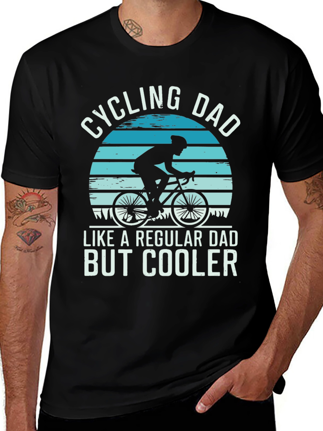 Variant 25 of Cycling Dad T-Shirt - Regular Dad But Cooler