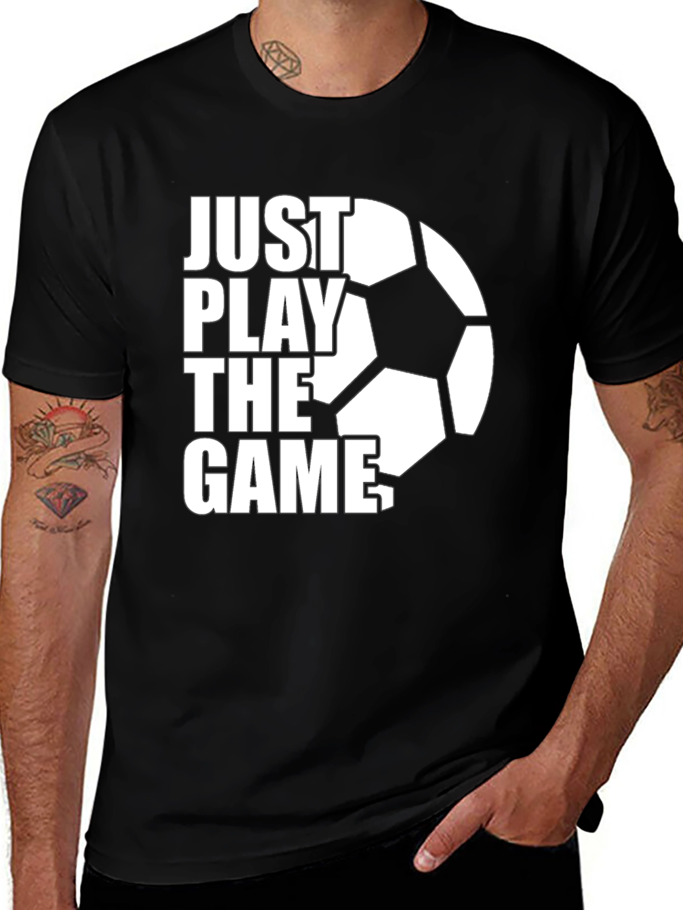 Variant 14 of Just Play the Game Soccer T-Shirt