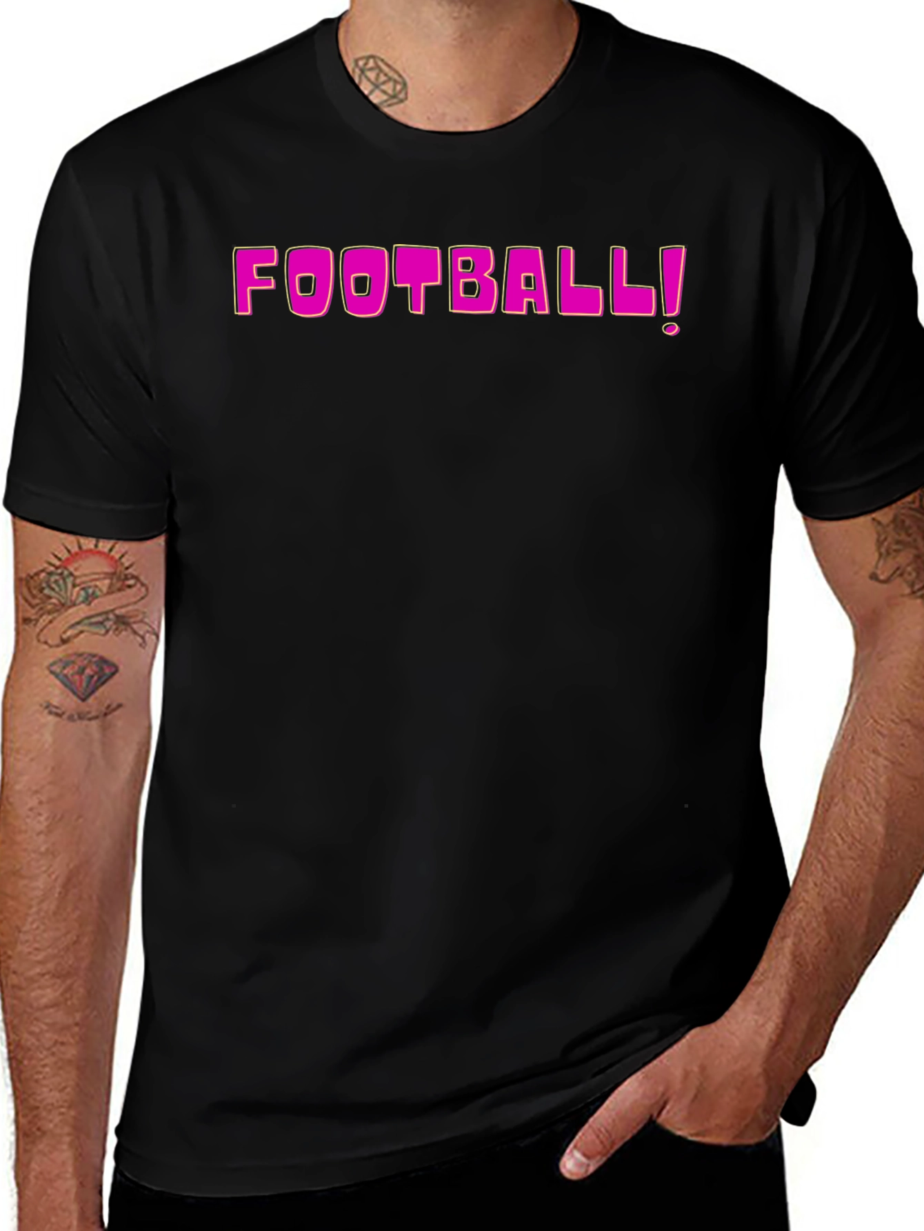 Variant 25 of Football Graphic Tee - Fun Style