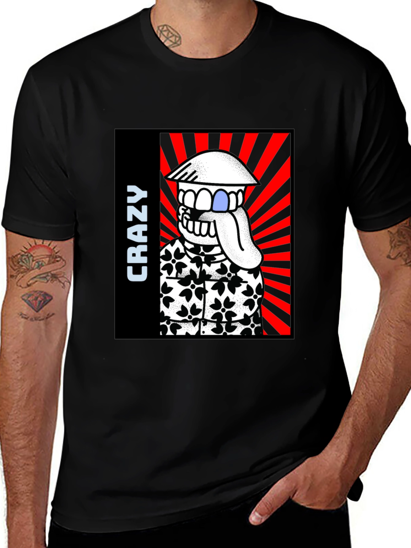 Variant 11 of Crazy Graphic Tee - Unique Design