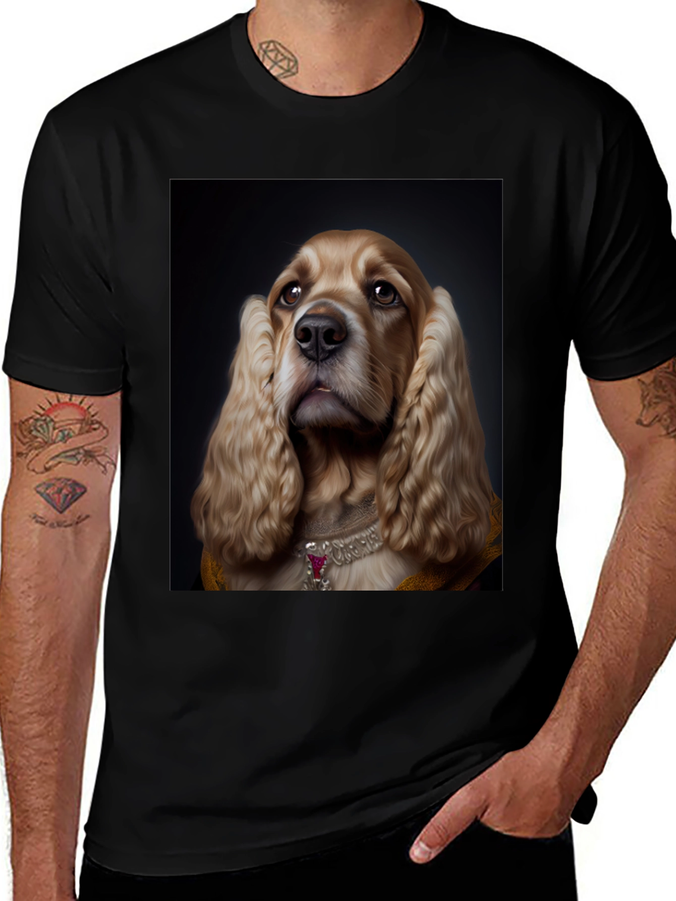 Variant 11 of Regal Dog Portrait T-Shirt