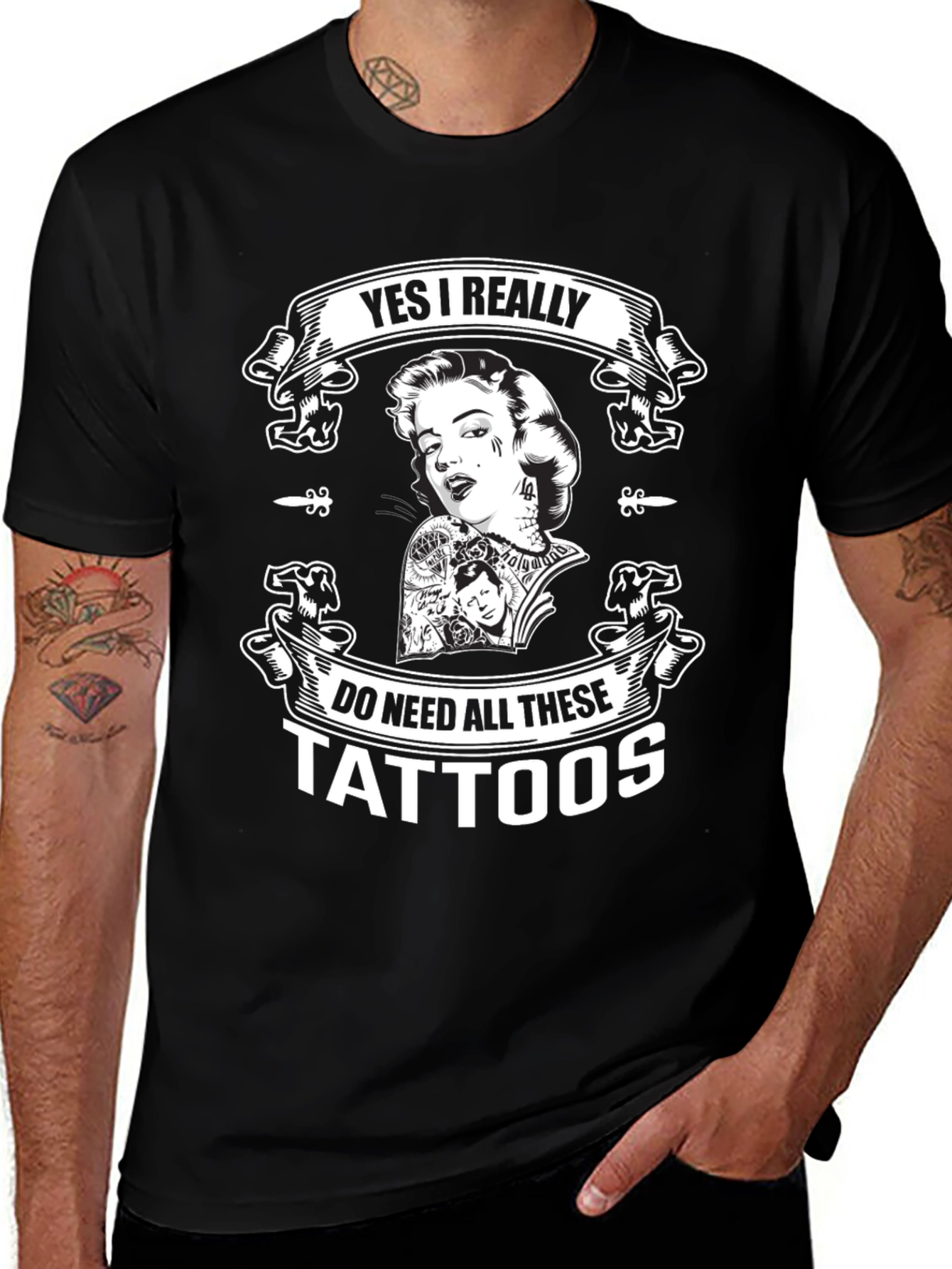 Variant 22 of Marilyn Monroe Tattoo T-Shirt