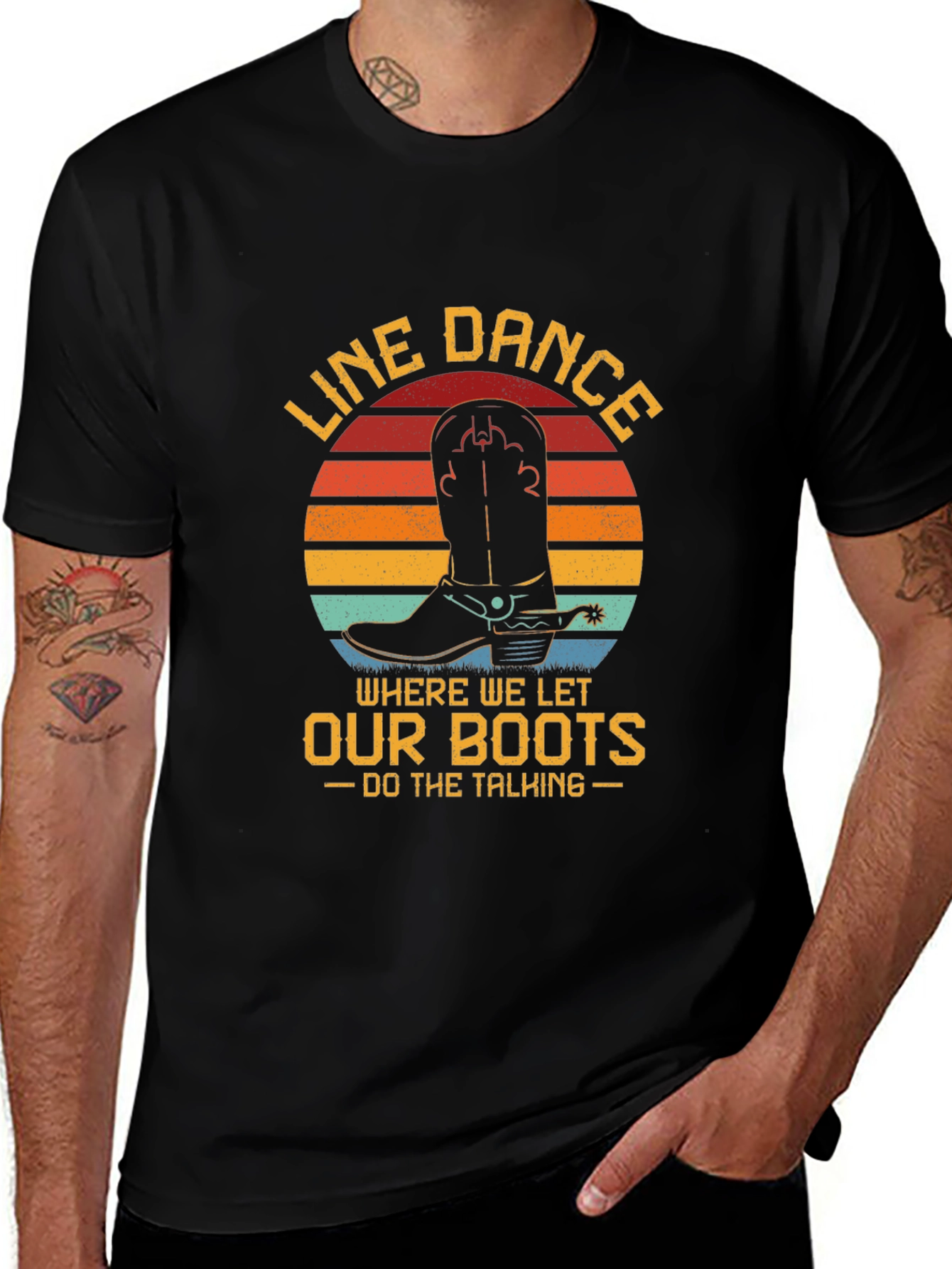 Line Dance Boots Graphic Tee