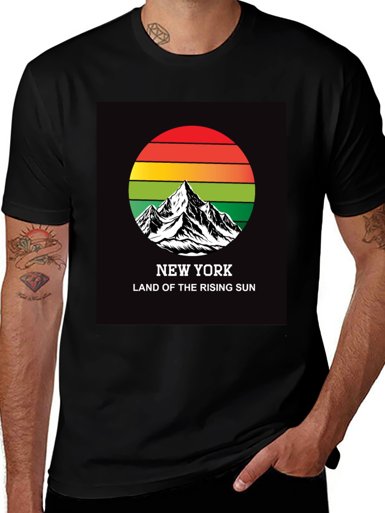 Variant 13 of New York Rising Sun Graphic Tee