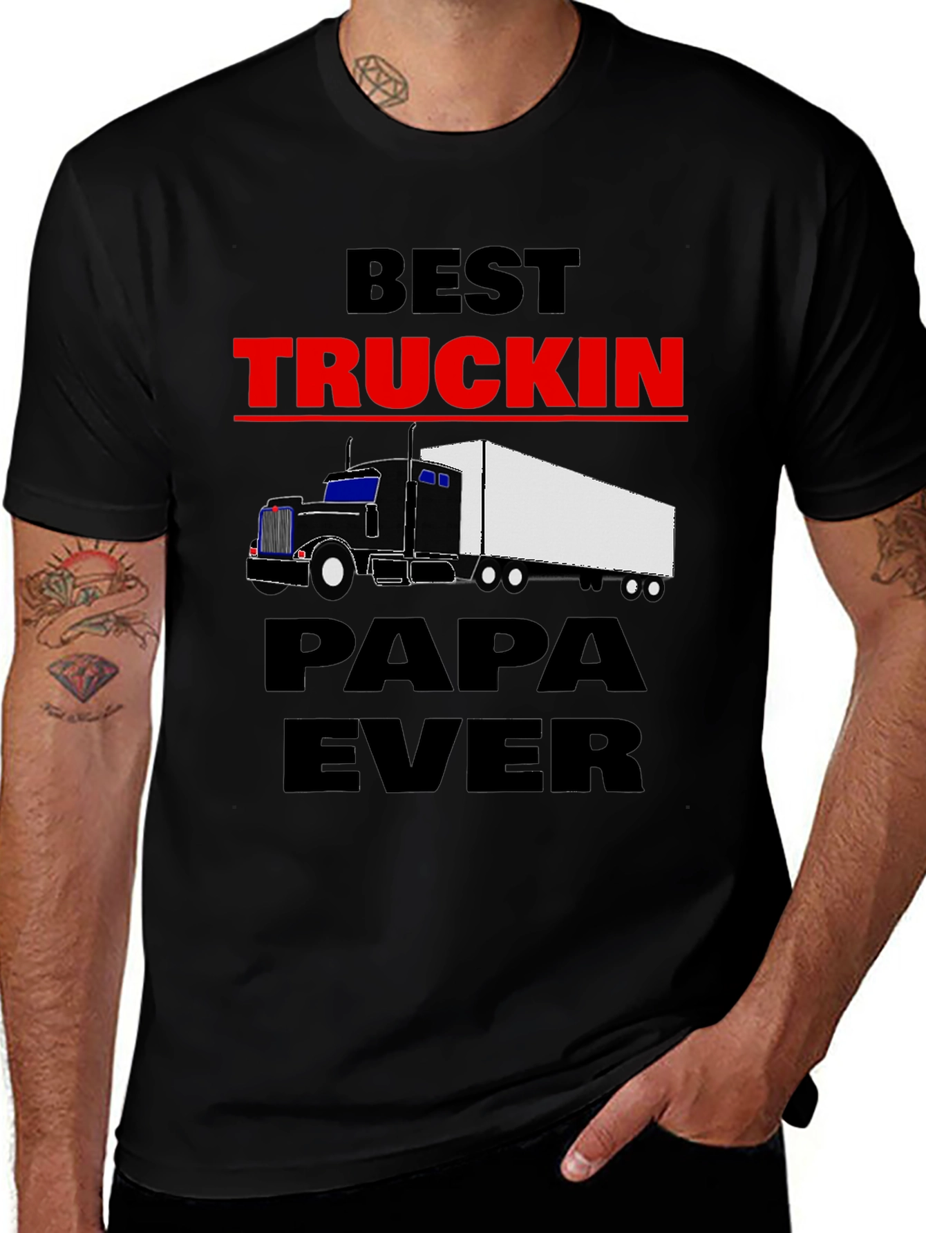 Variant 4 of Best Truckin' Papa Ever T-Shirt