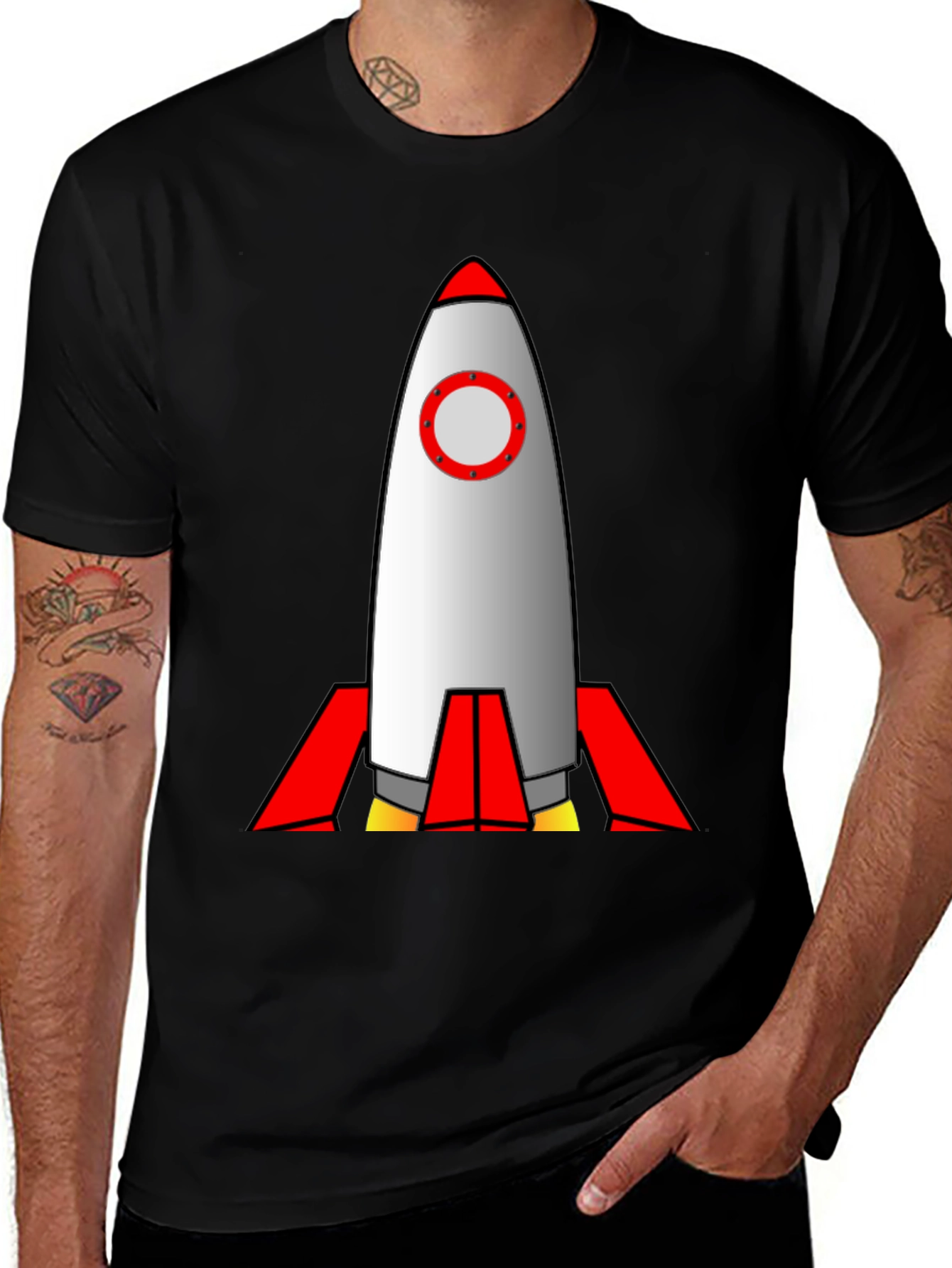 Variant 24 of Rocket Graphic Tee - Blast Off in Style!