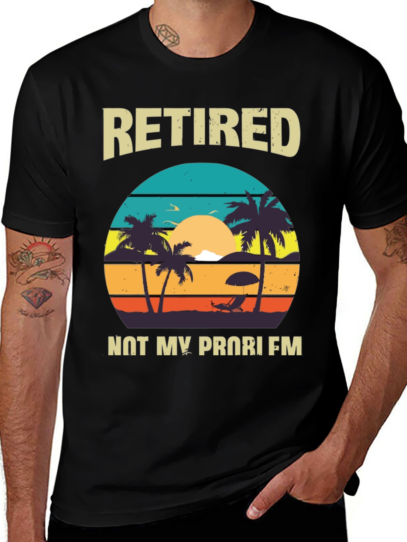Variant 10 of Retired Not My Problem Graphic T-Shirt