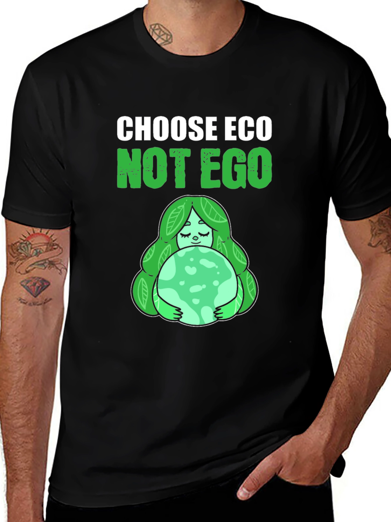 Choose Eco Not Ego Graphic T-Shirt