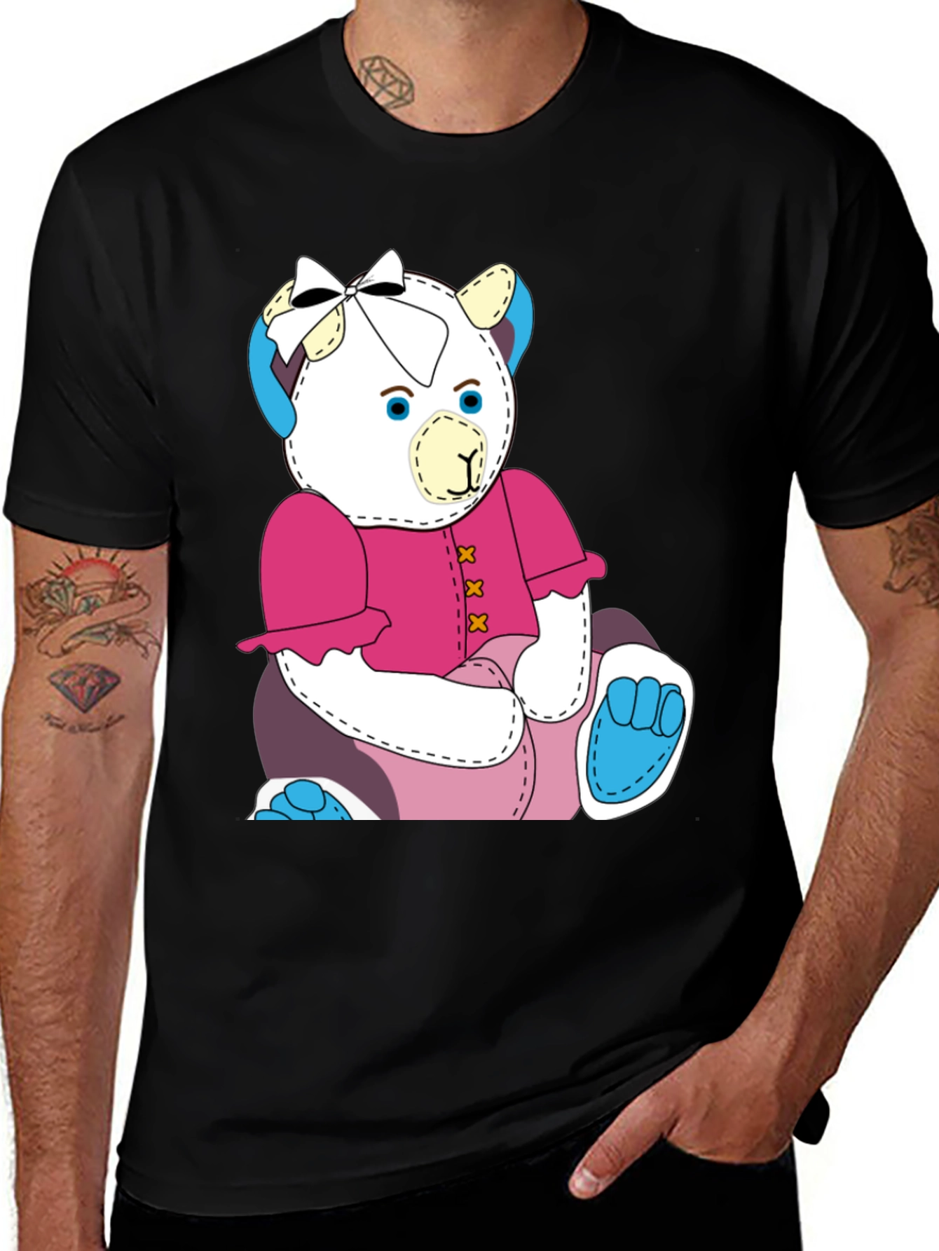 Variant 16 of Cute Cartoon Teddy Bear Graphic T-Shirt