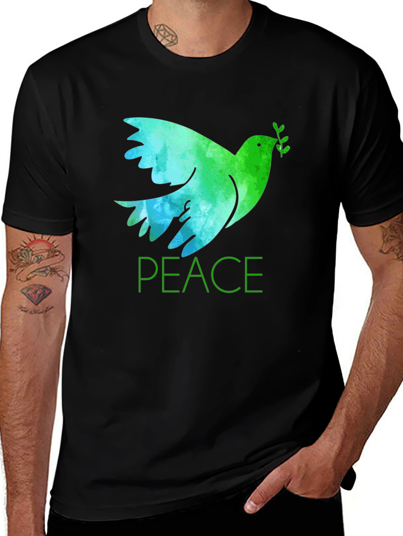 Variant 17 of Peace Dove Graphic T-Shirt - Stylish & Comfortable