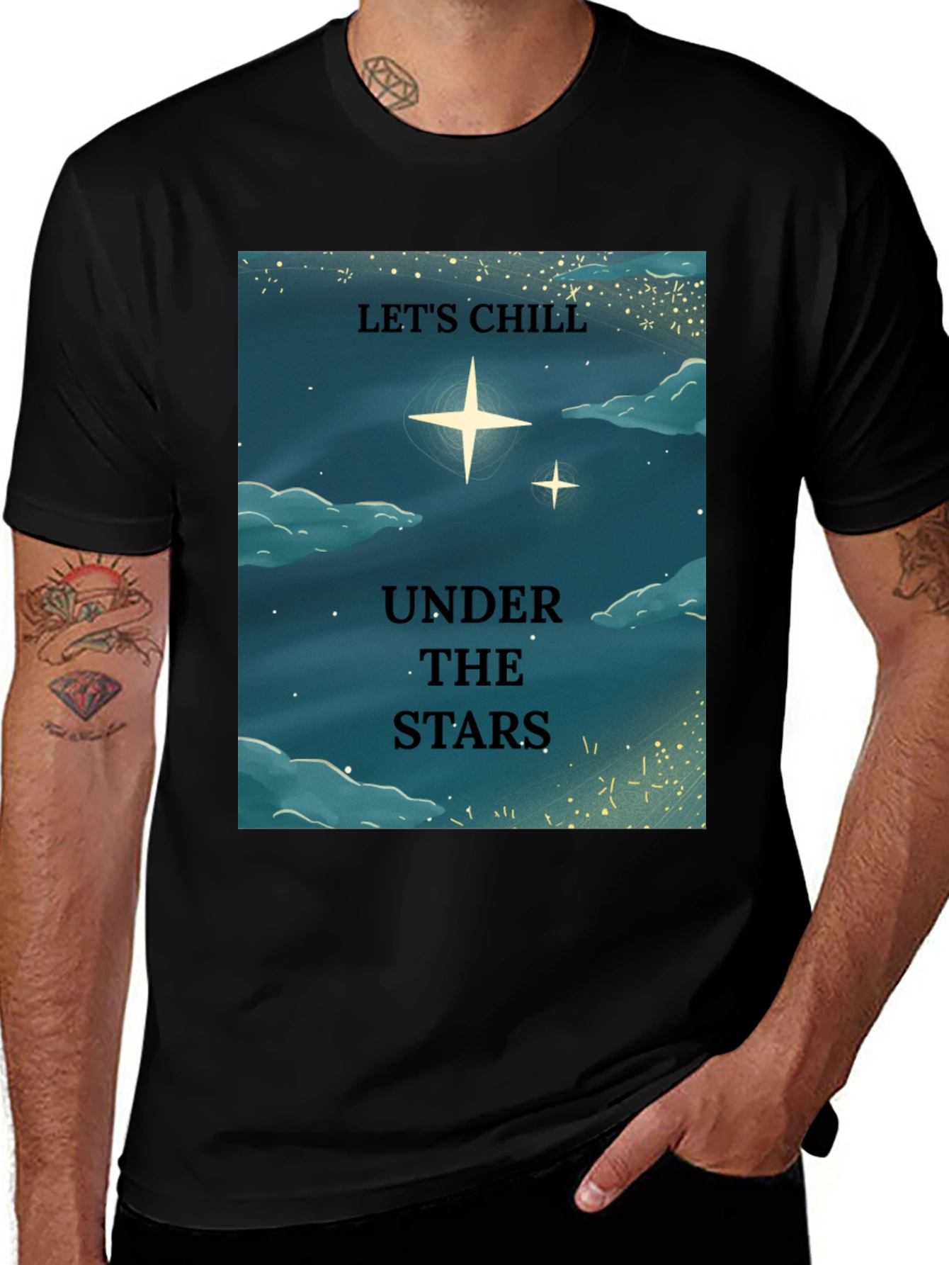 Variant 28 of Let's Chill Under The Stars Graphic T-Shirt