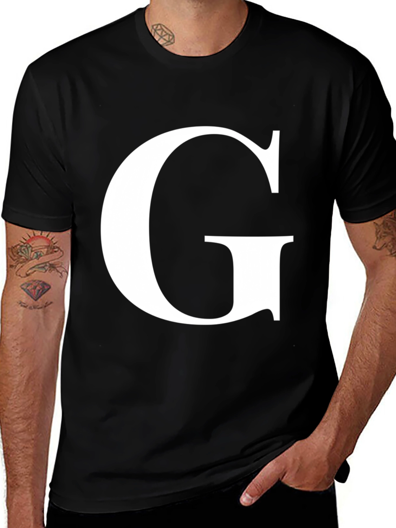 Variant 25 of Letter G Graphic Tee - Stylish Unisex Shirt