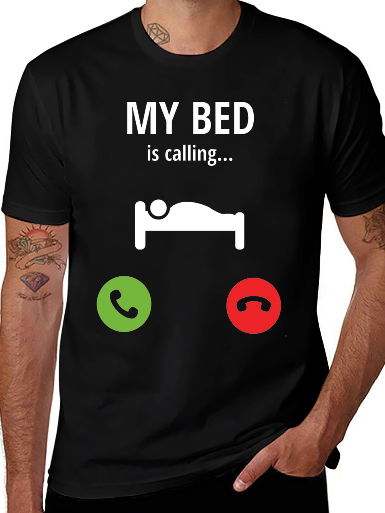 Variant 20 of My Bed is Calling Black T-Shirt