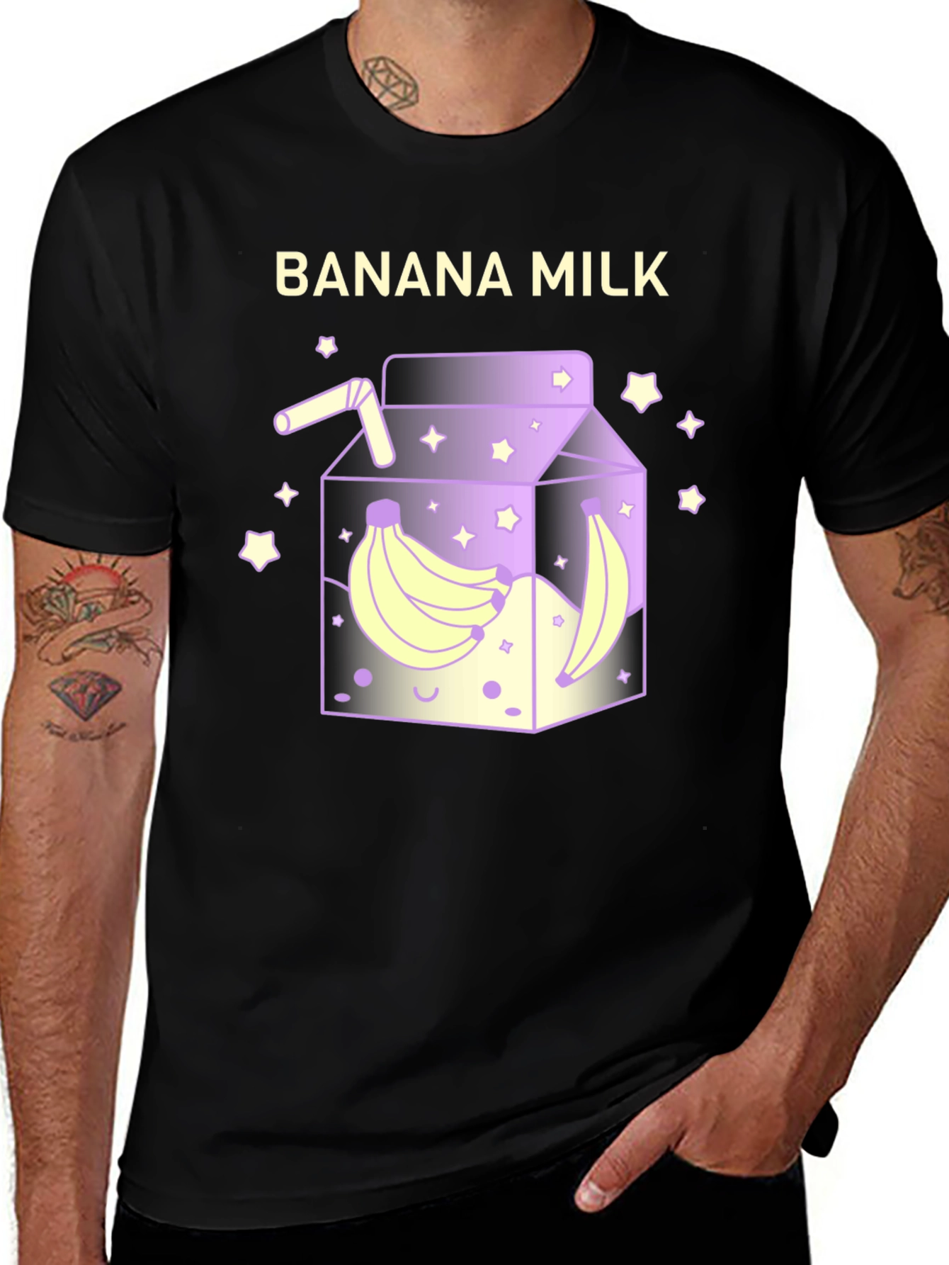 Banana Milk Graphic Tee - Fun & Unique Design