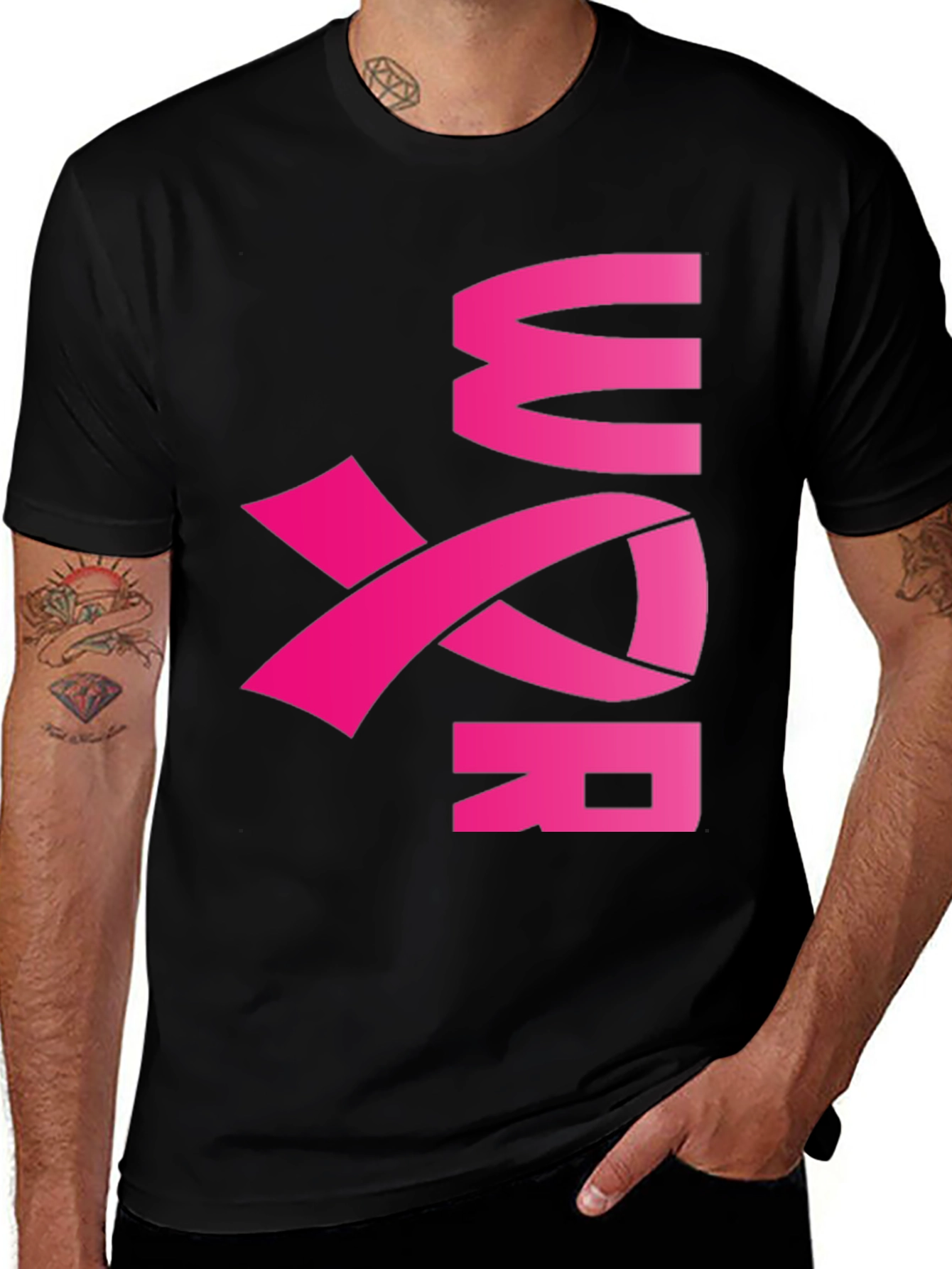 Variant 25 of Pink Ribbon Warrior T-Shirt - Breast Cancer Awareness