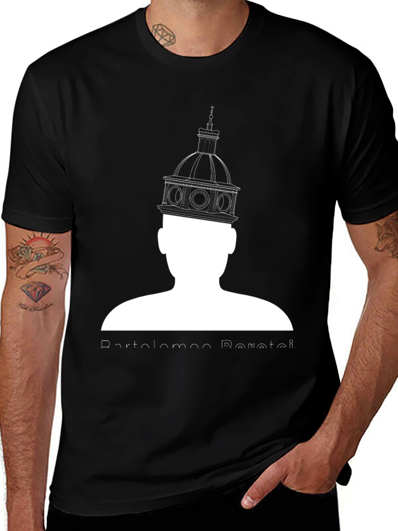 Variant 22 of Bartolomeo Rastrelli Graphic Tee - Architect Inspired Design