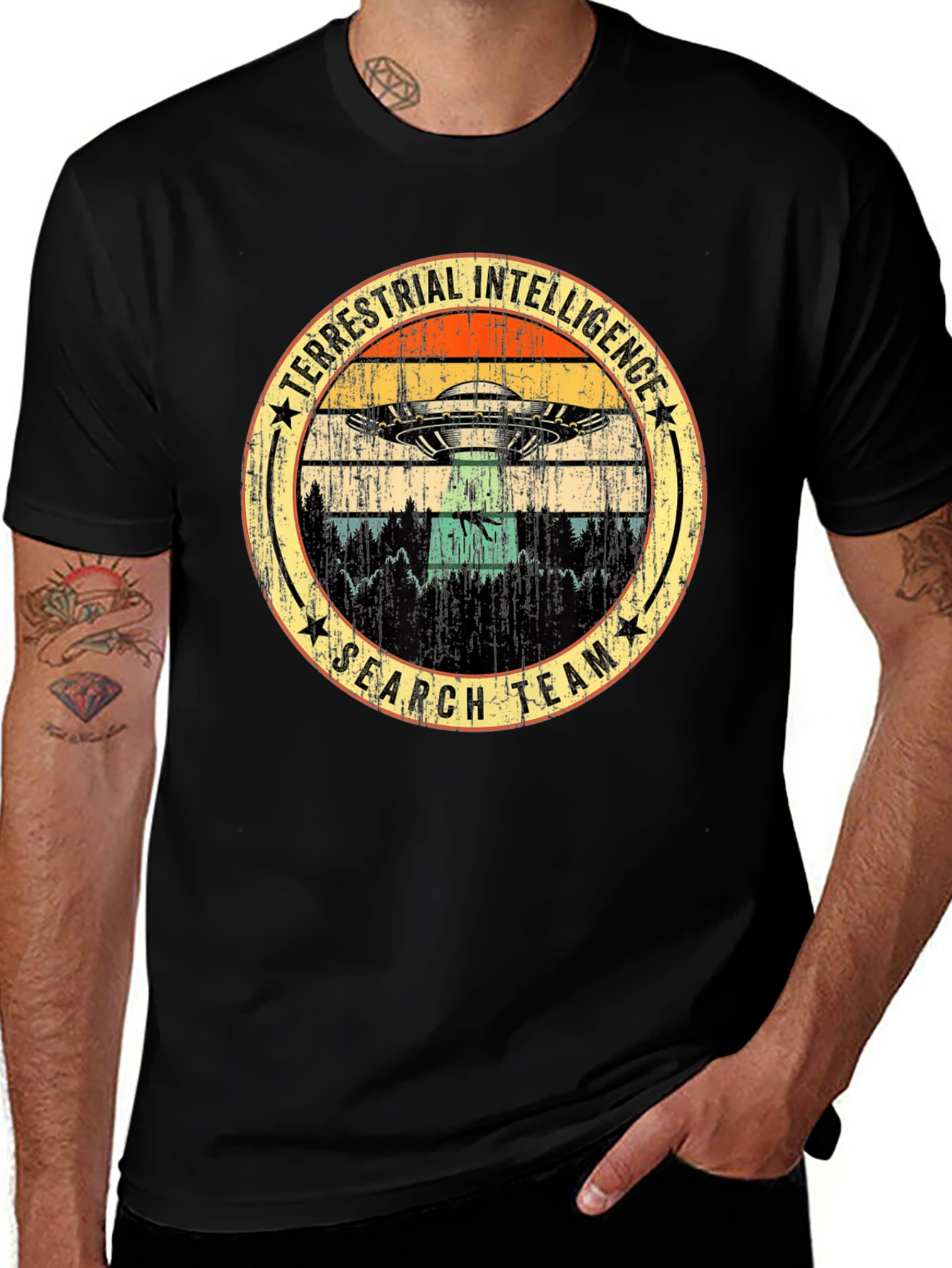 Terrestrial Intelligence Search Team UFO T-Shirt