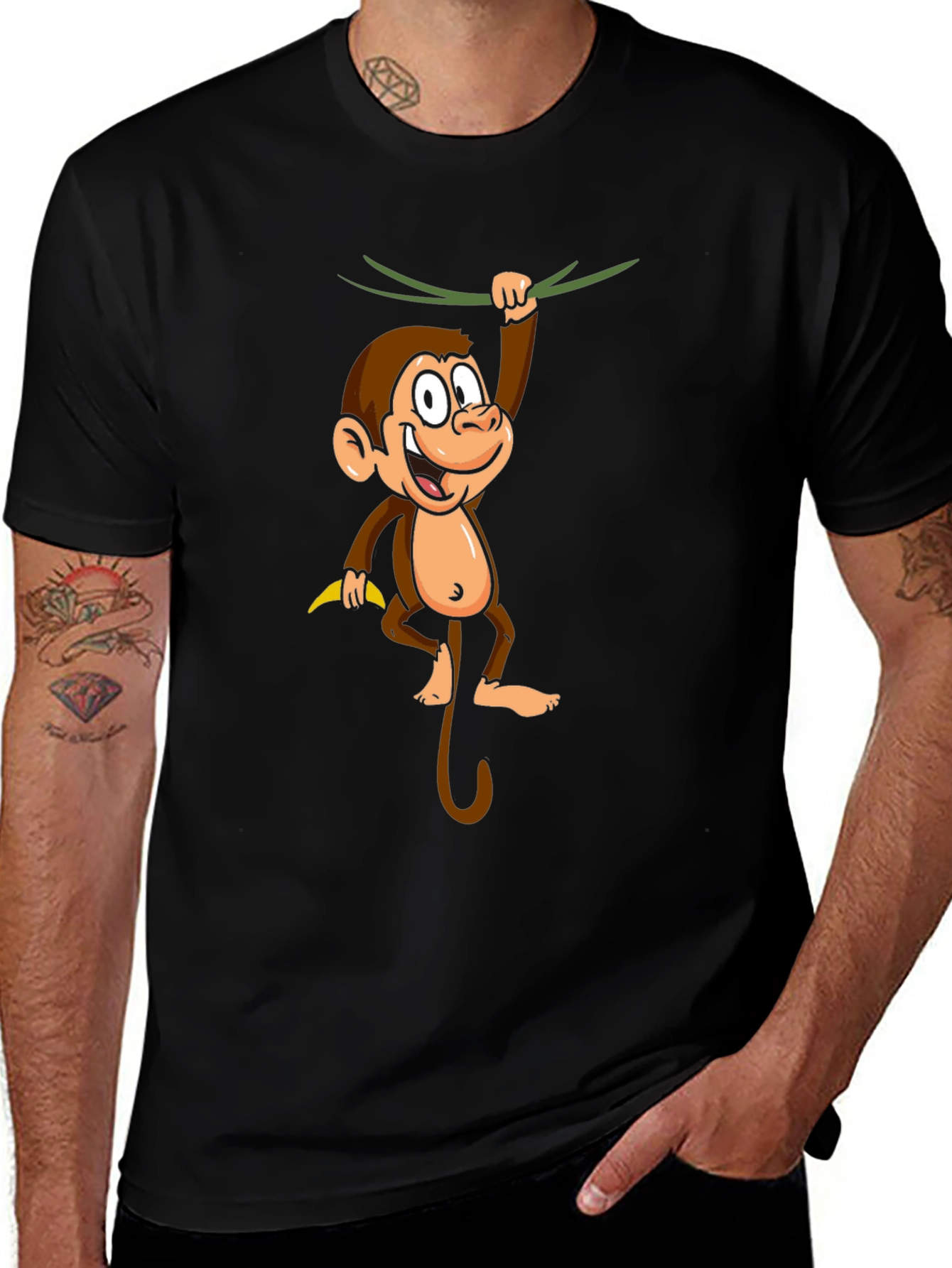 Variant 13 of Monkey Graphic Tee - Fun, Casual Style
