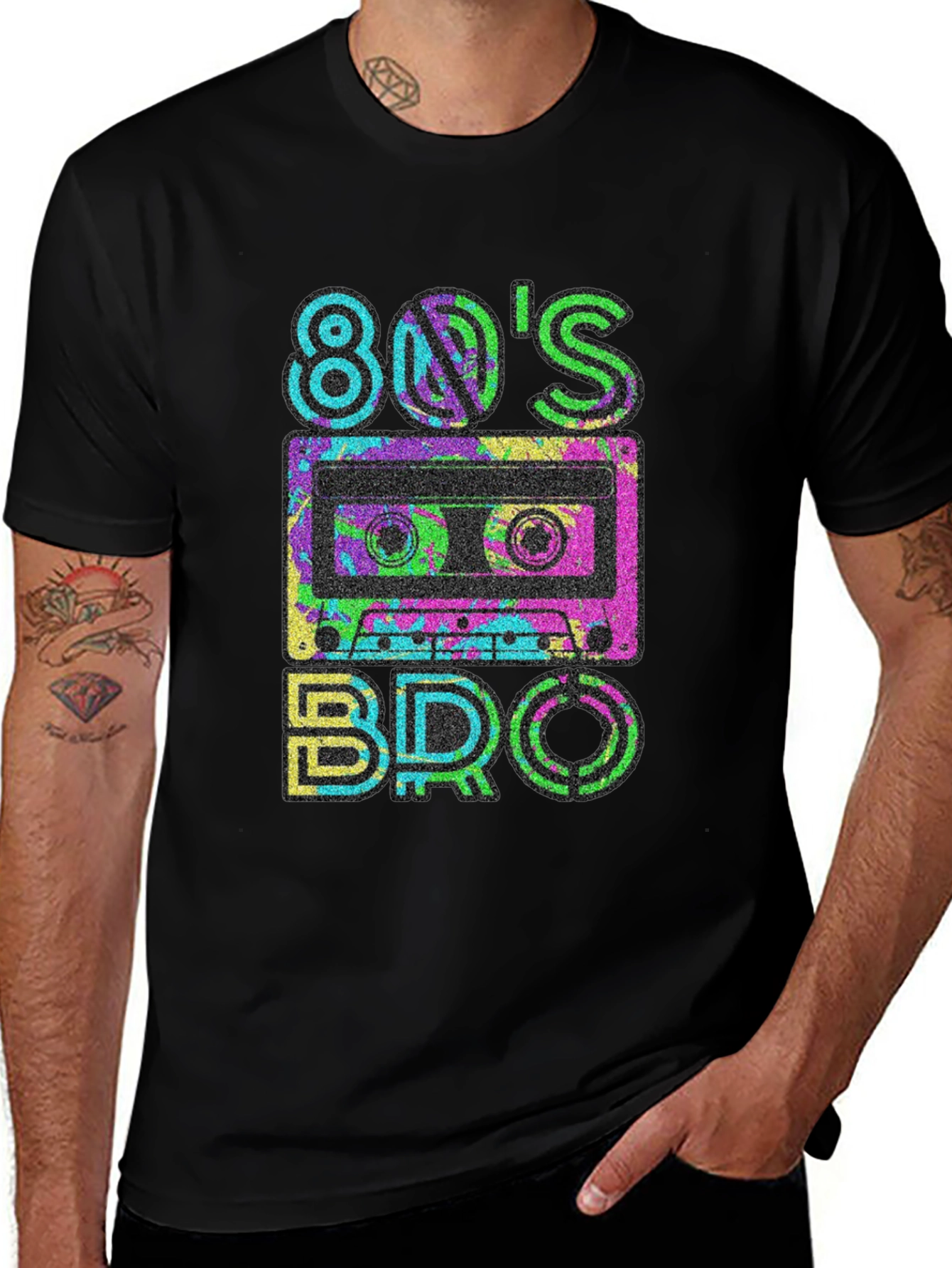 Retro 80's Cassette Tape BRO T-Shirt