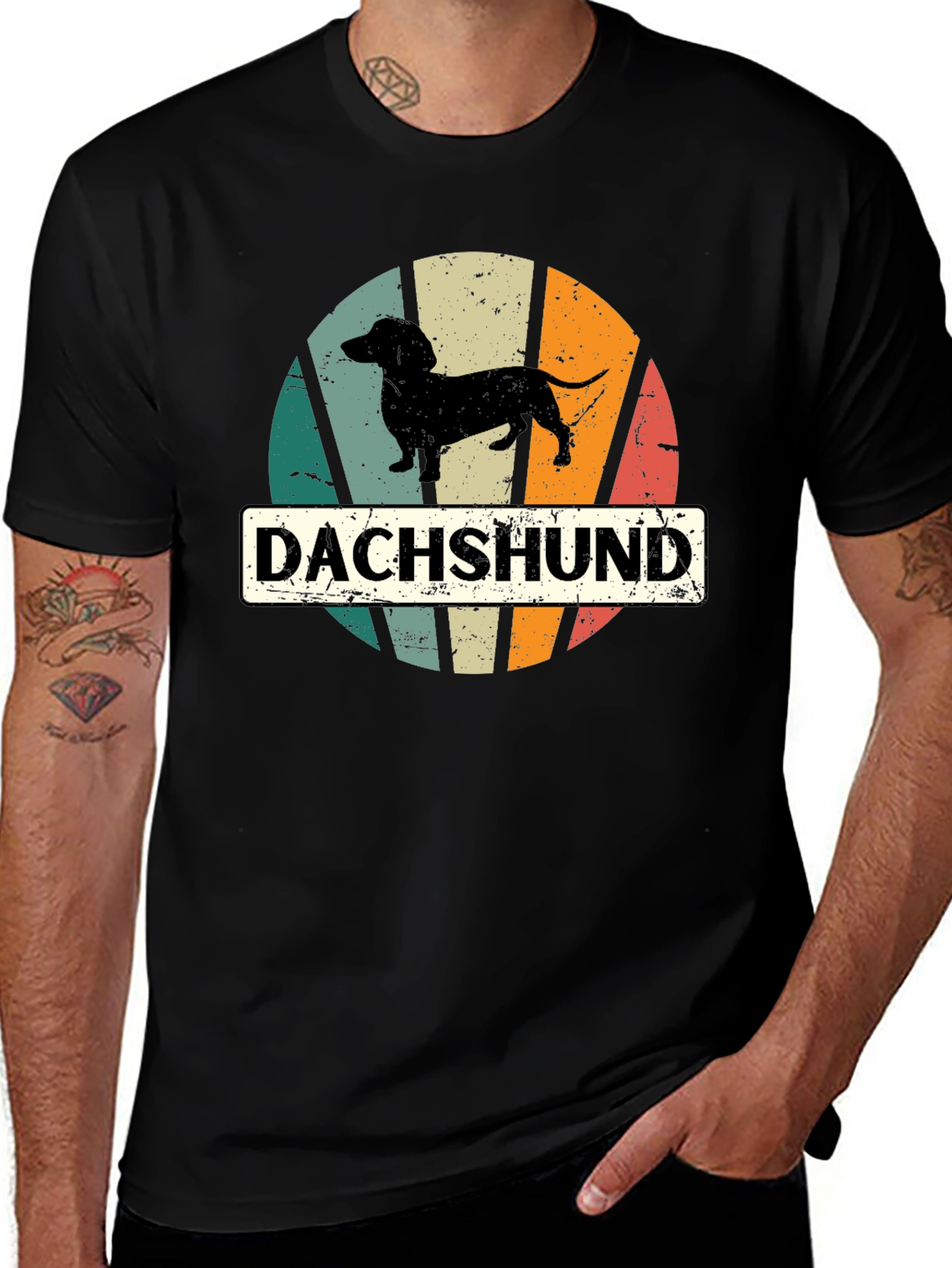 Variant 5 of Dachshund Retro Style T-Shirt