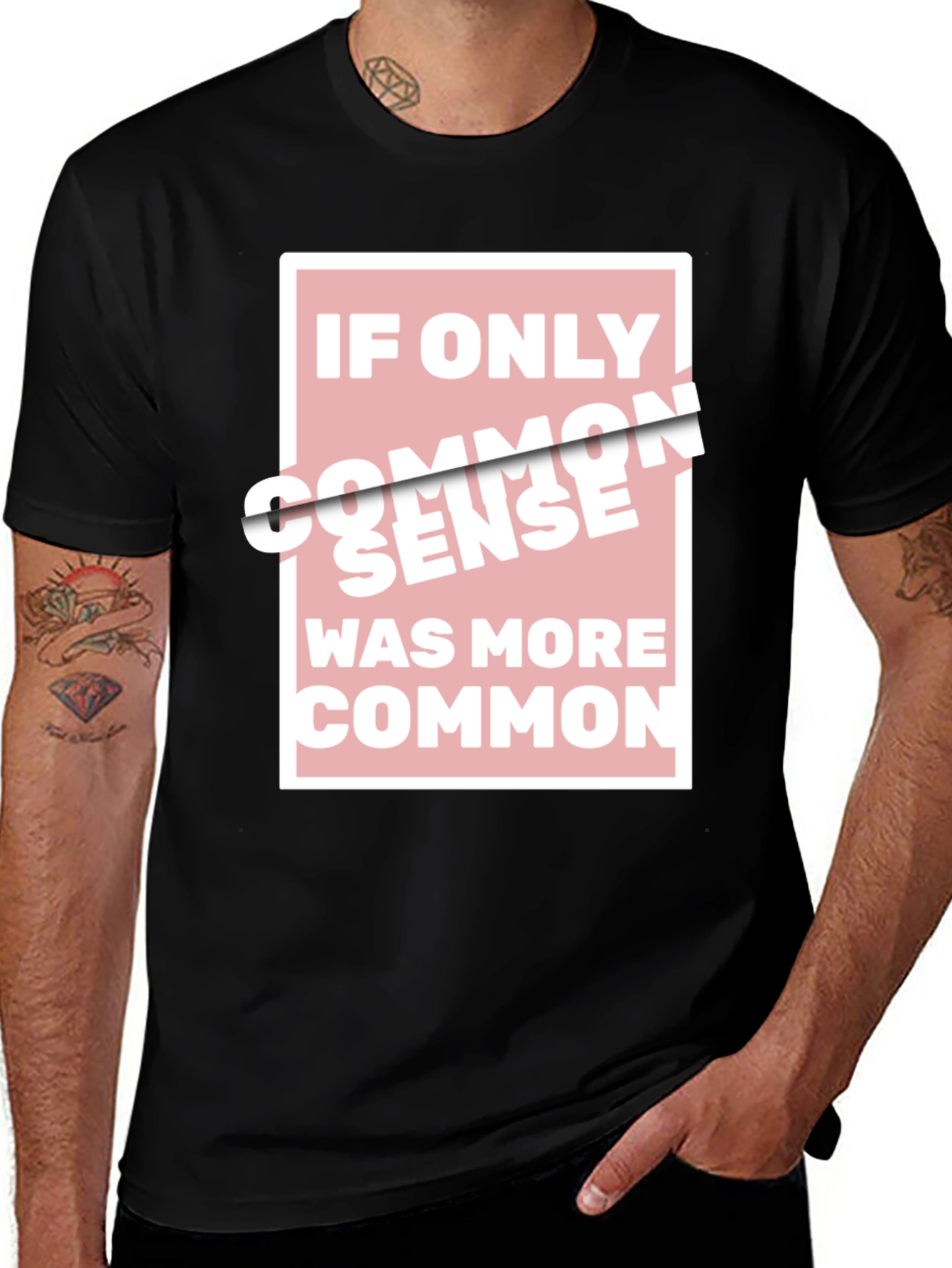 Variant 27 of Common Sense Graphic T-Shirt - Funny Slogan Tee