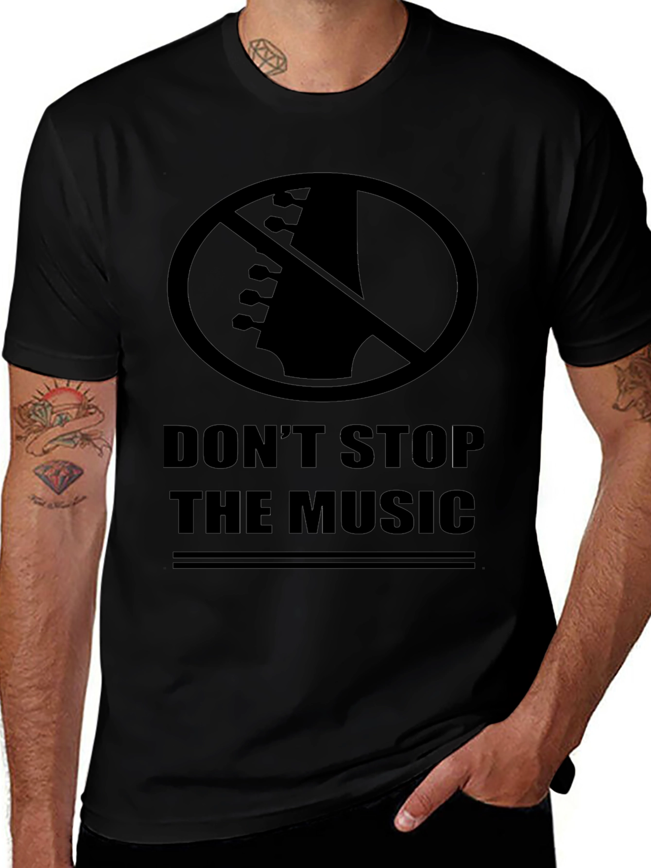 Variant 23 of Don't Stop the Music Graphic Tee