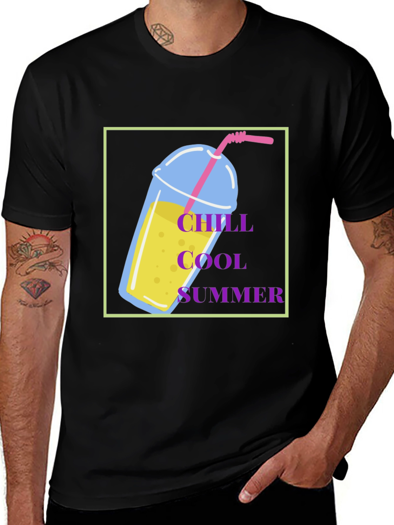 Variant 21 of Chill Cool Summer Graphic T-Shirt