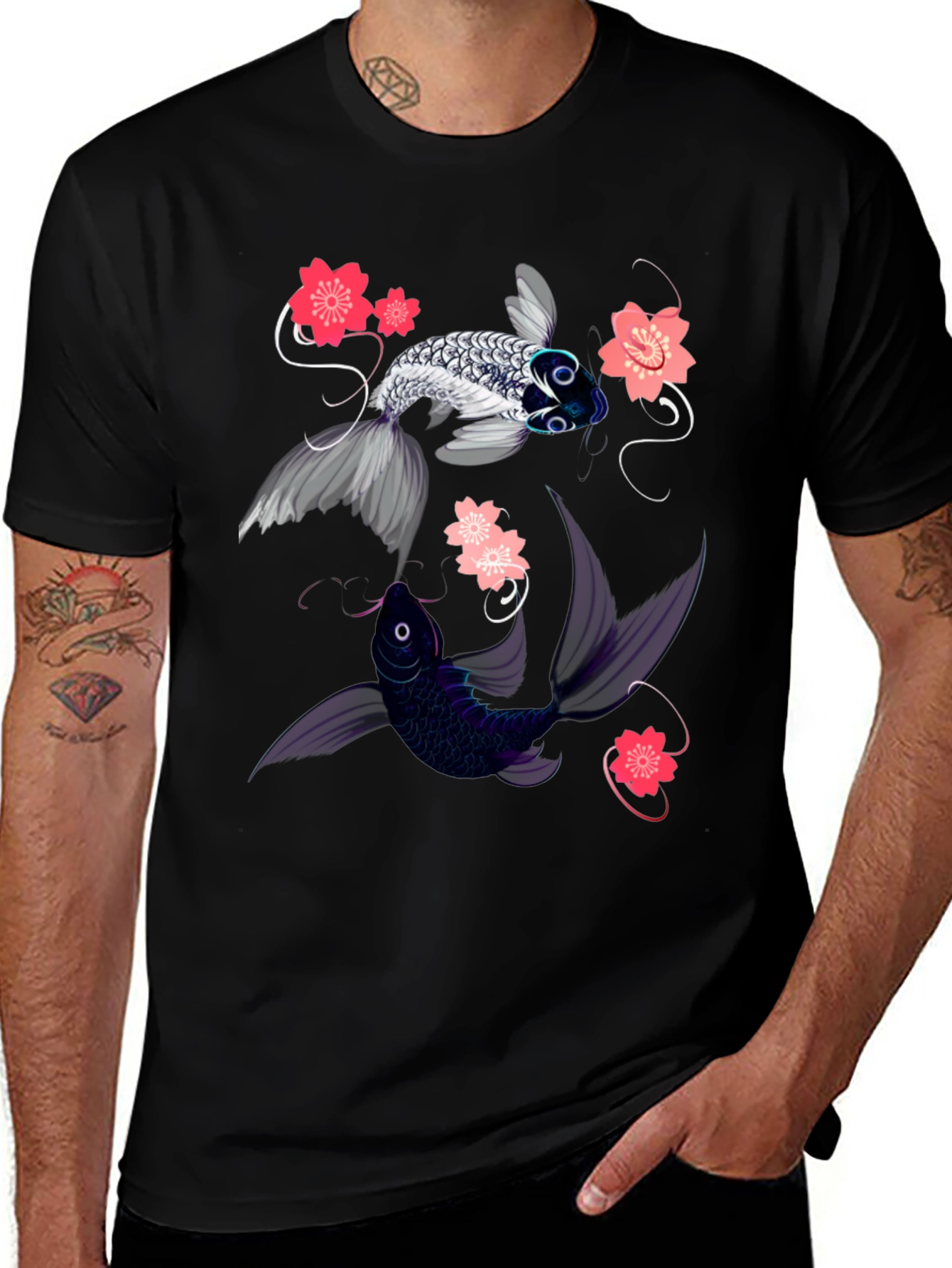 Variant 12 of Koi Fish Graphic Tee - Stylish and Unique