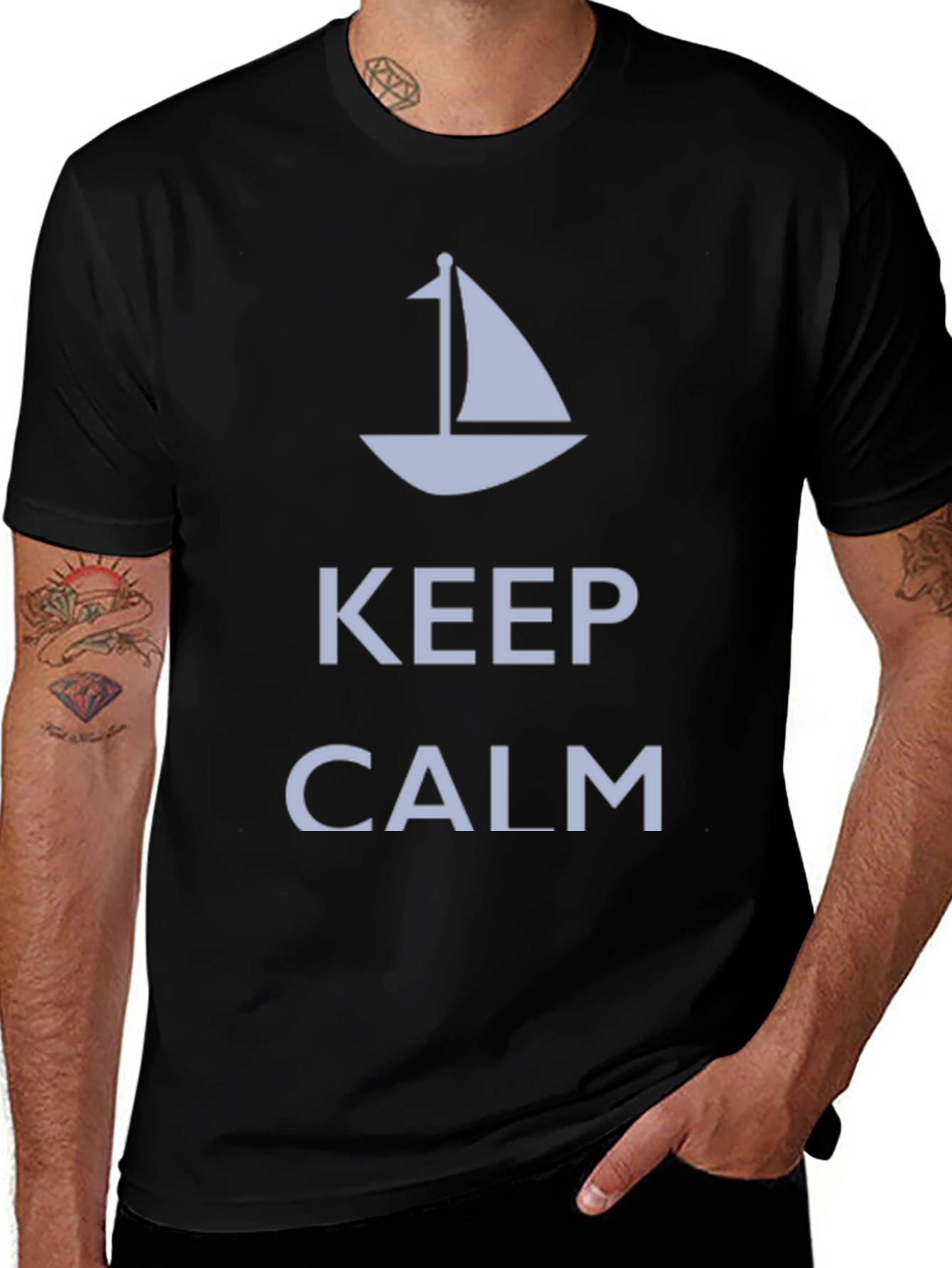 Variant 26 of Keep Calm Sailboat T-Shirt