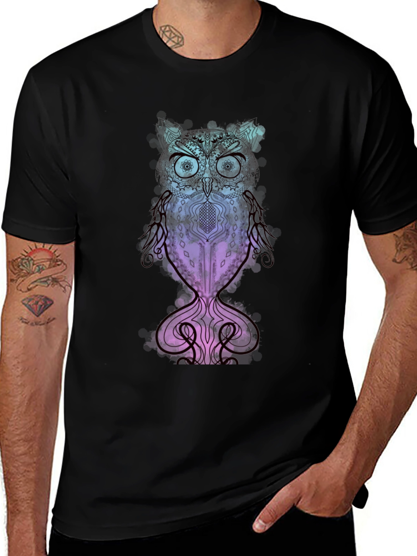 Variant 2 of Owl Graphic T-Shirt - Unique Design