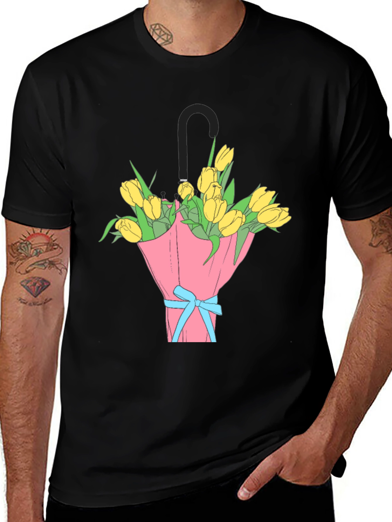 Variant 8 of Tulip Bouquet Umbrella T-Shirt