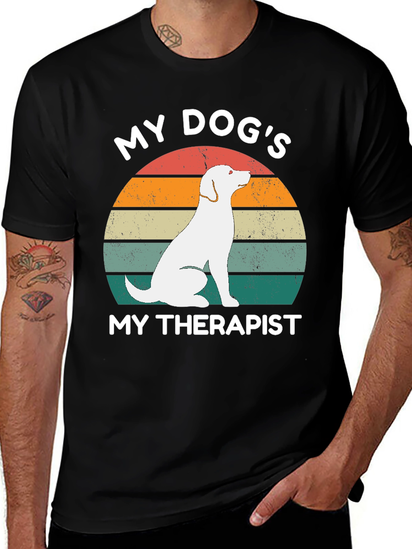 Variant 24 of My Dog's My Therapist Graphic Tee