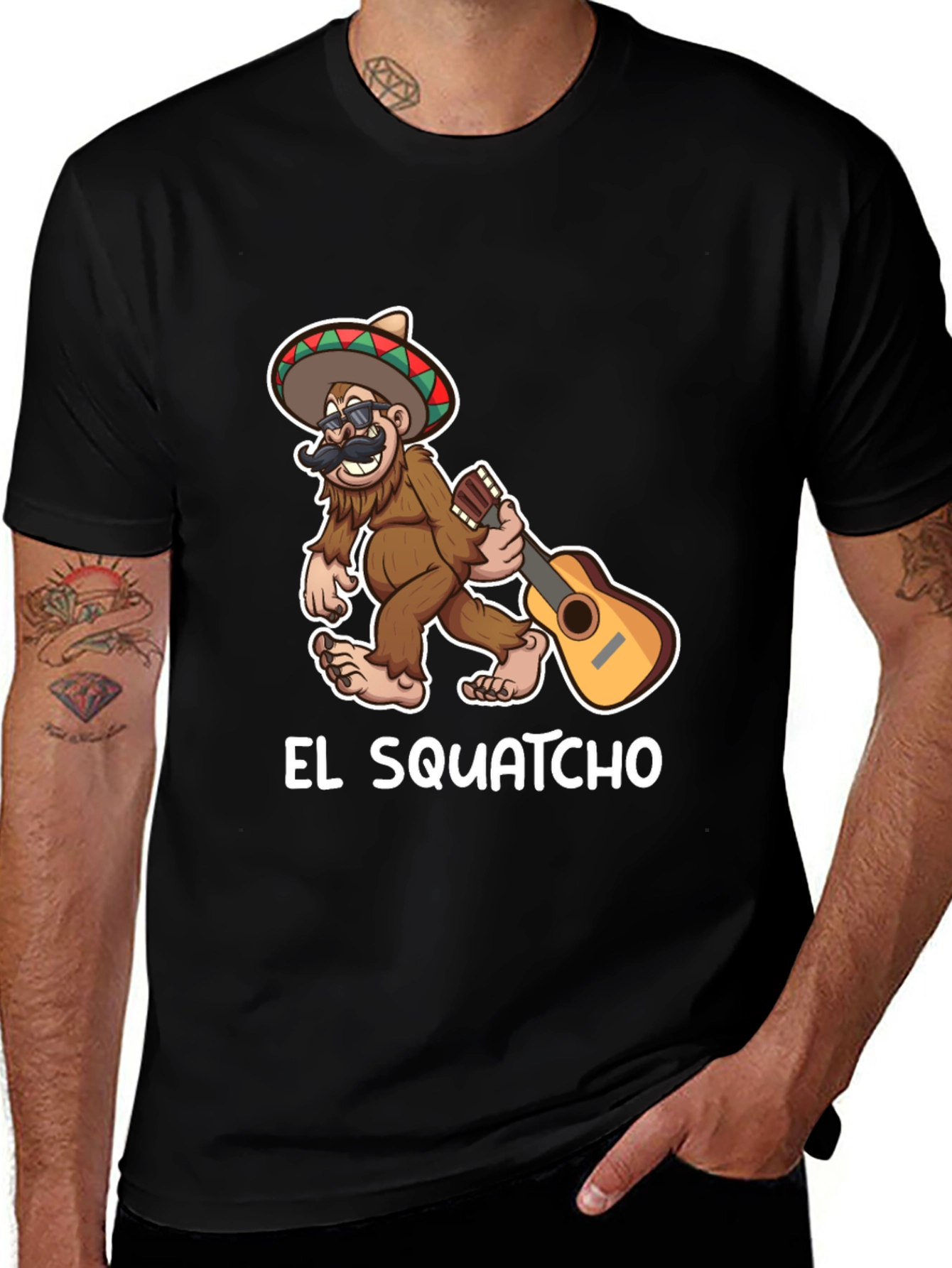 El Squatcho T-Shirt - Bigfoot with Sombrero