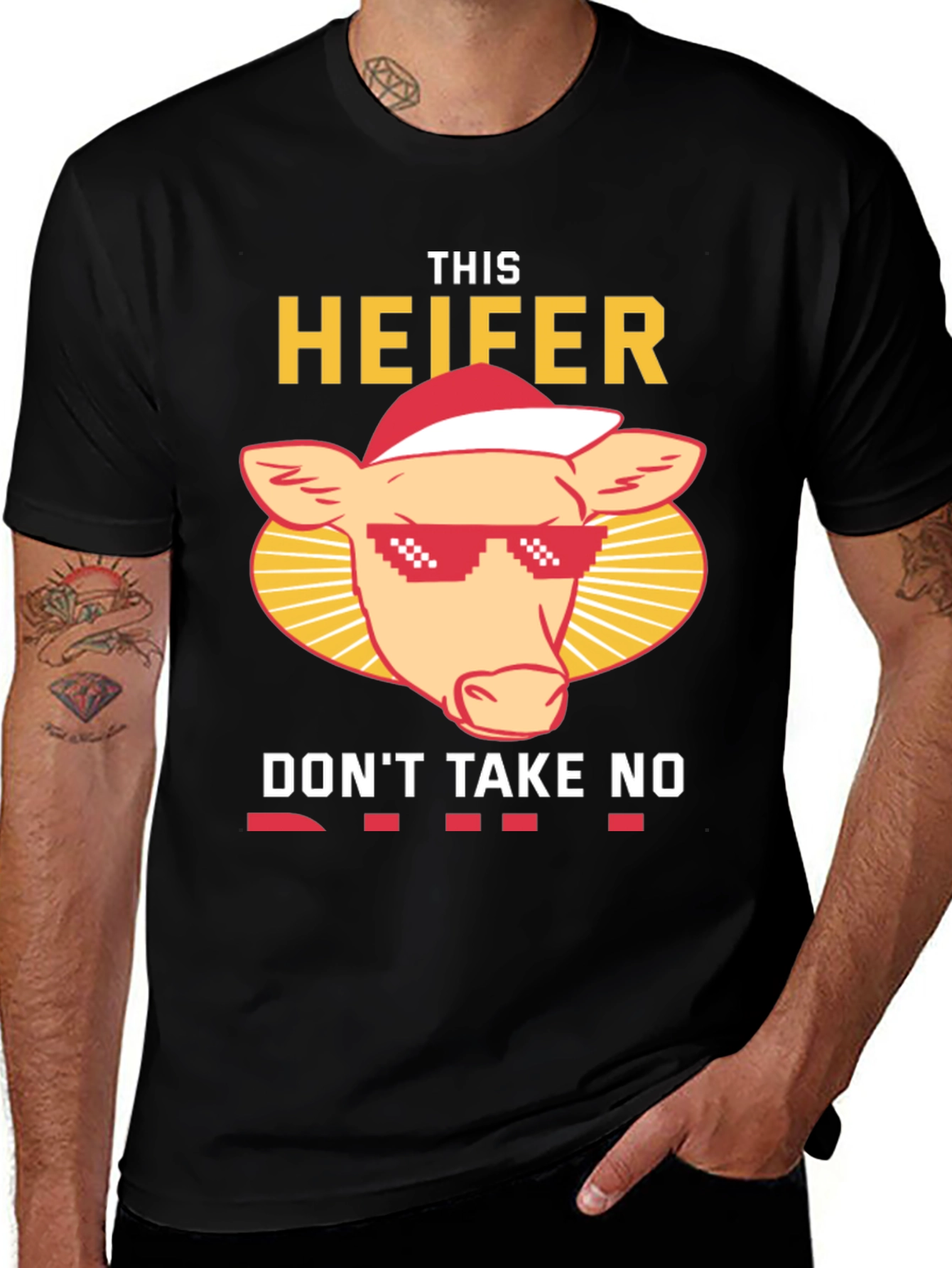 Variant 18 of Funny This Heifer Don't Take No Shirt