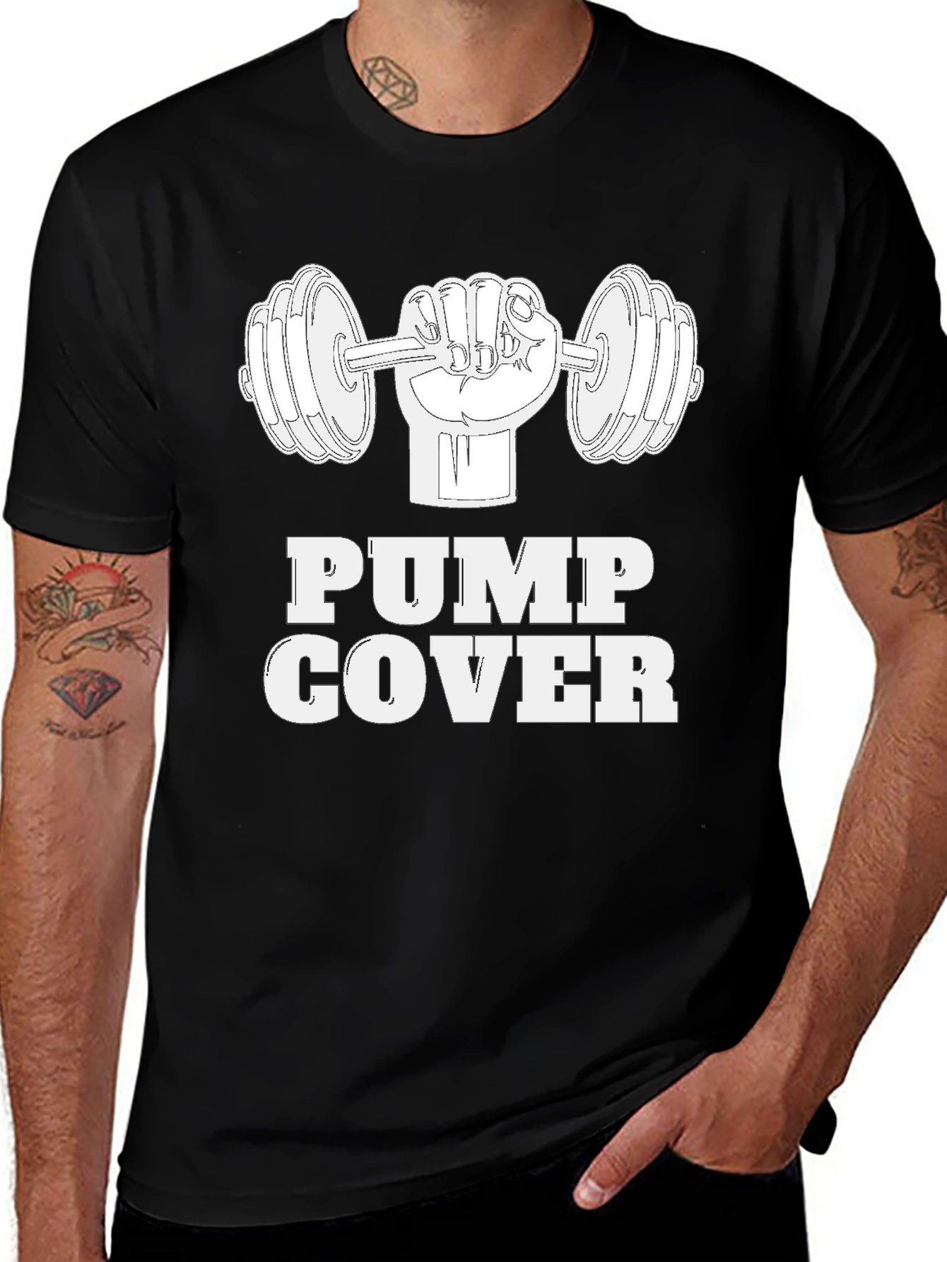 Variant 2 of Pump Cover Weightlifting T-Shirt