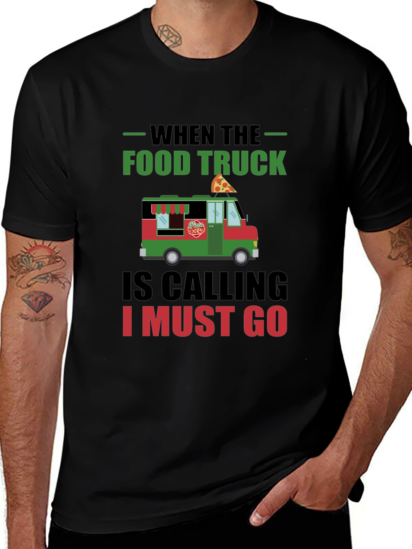 Variant 9 of Food Truck Calling Men's T-Shirt