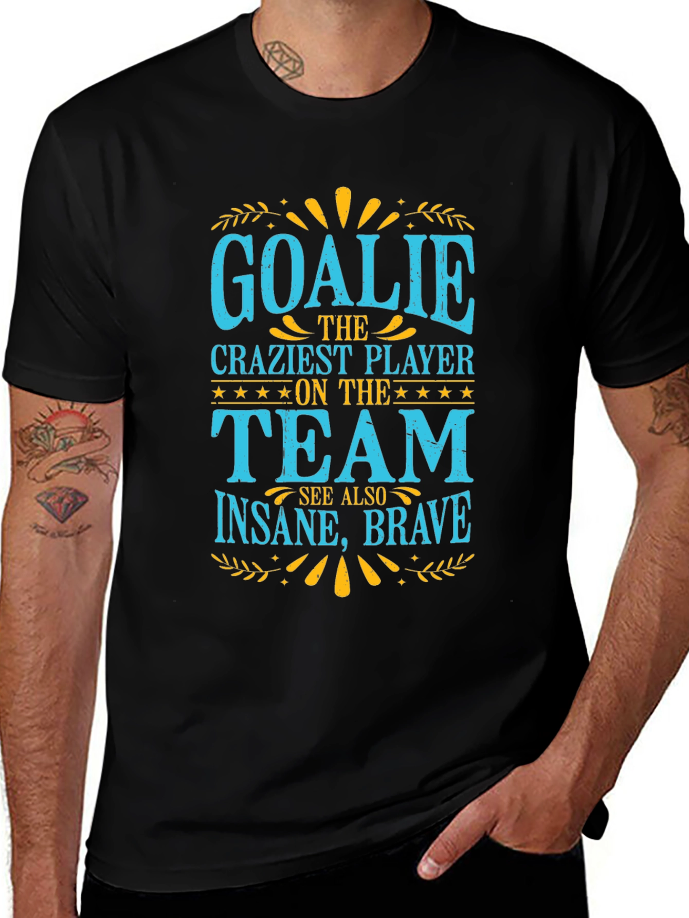 Variant 3 of Goalie Crazy Player Graphic T-Shirt