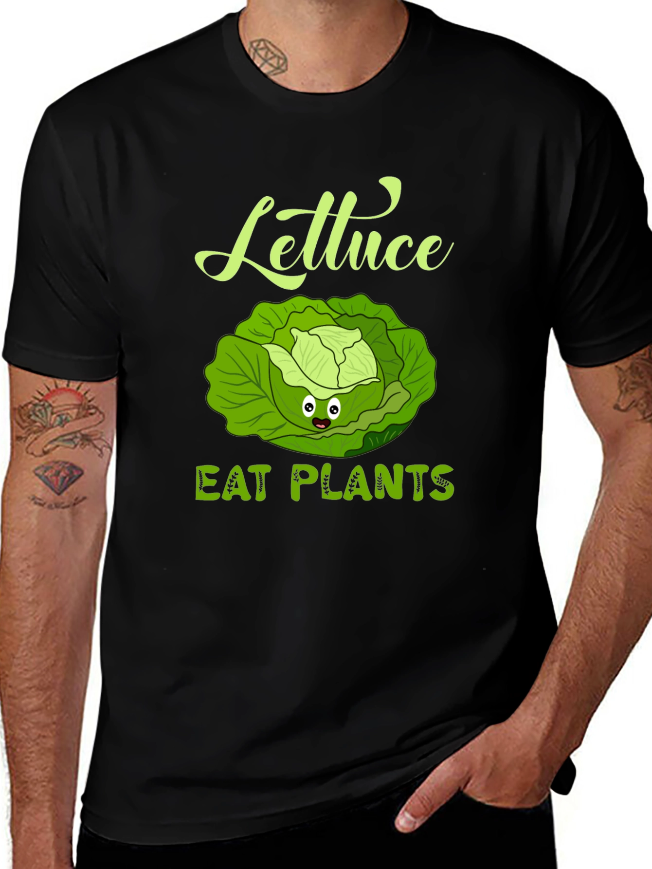 Variant 2 of Lettuce Eat Plants Graphic Tee - Vegan T-Shirt