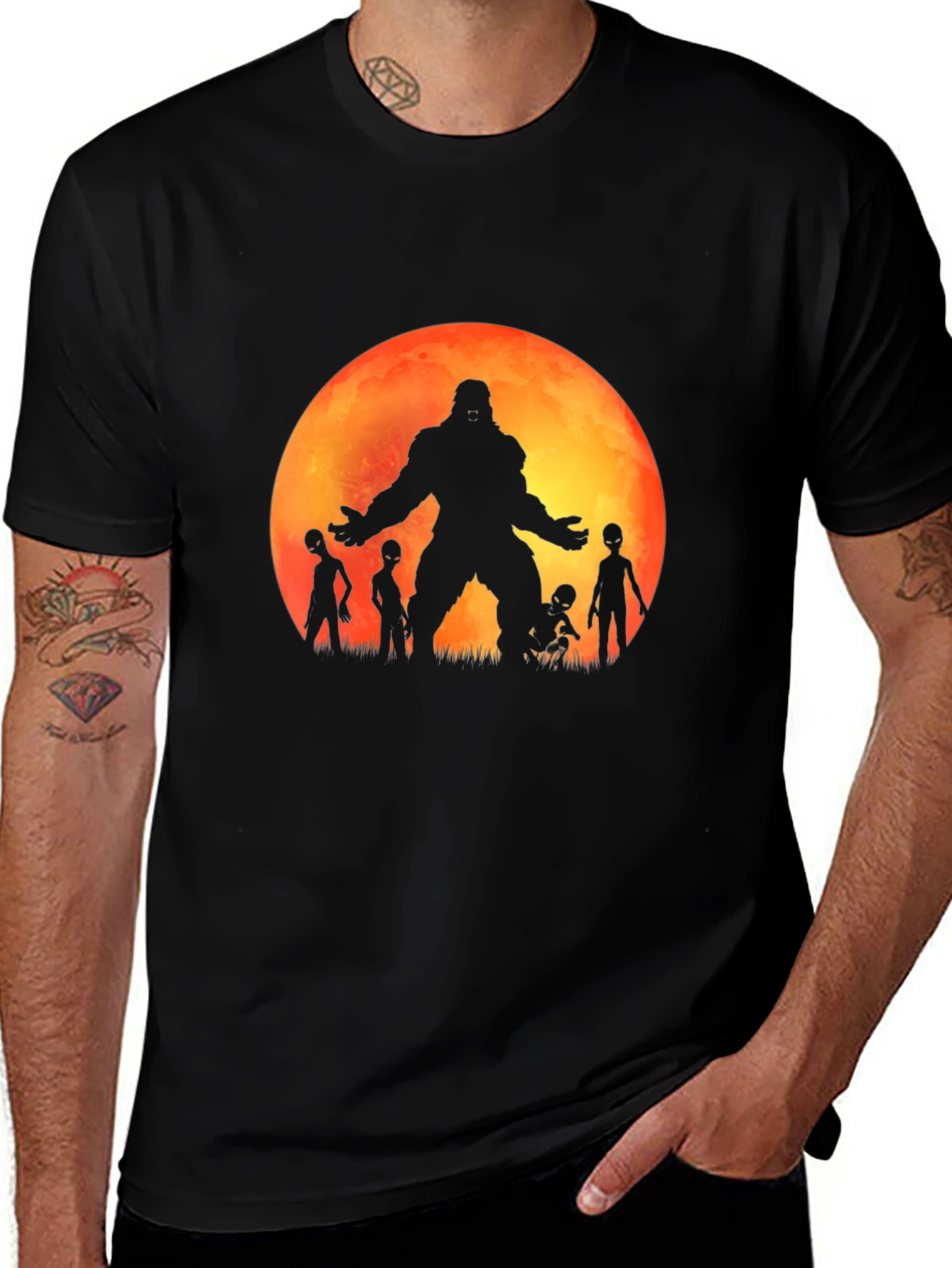 Variant 13 of Bigfoot Moon T-Shirt